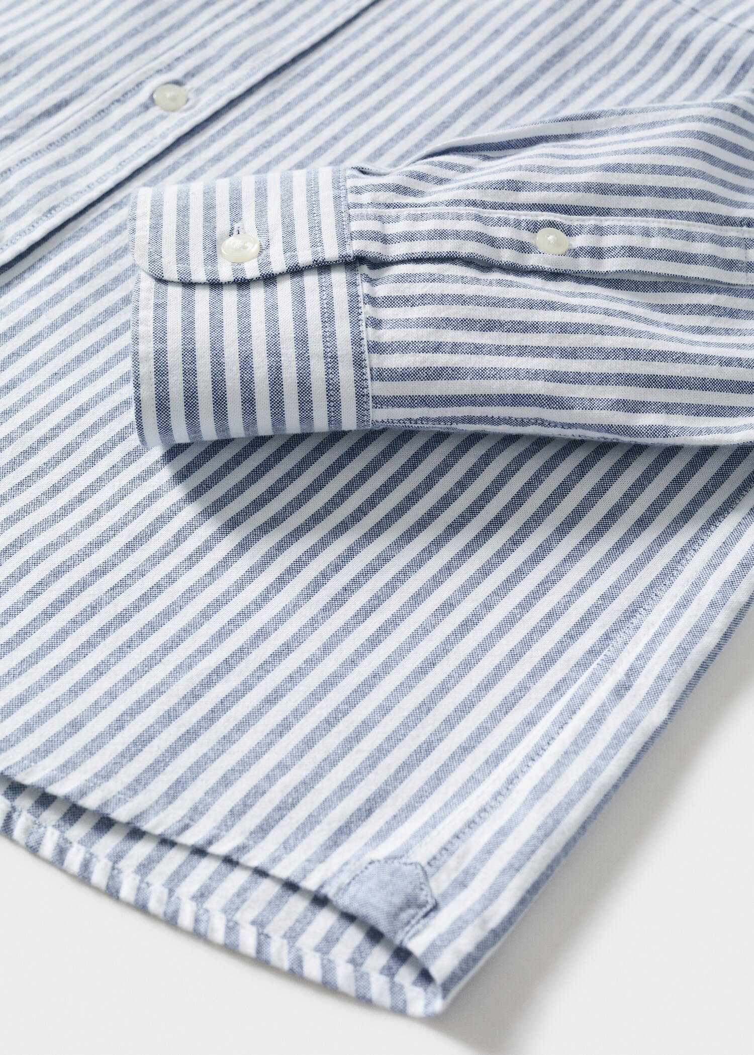 Regular-fit cotton striped shirt - Details of the article 8
