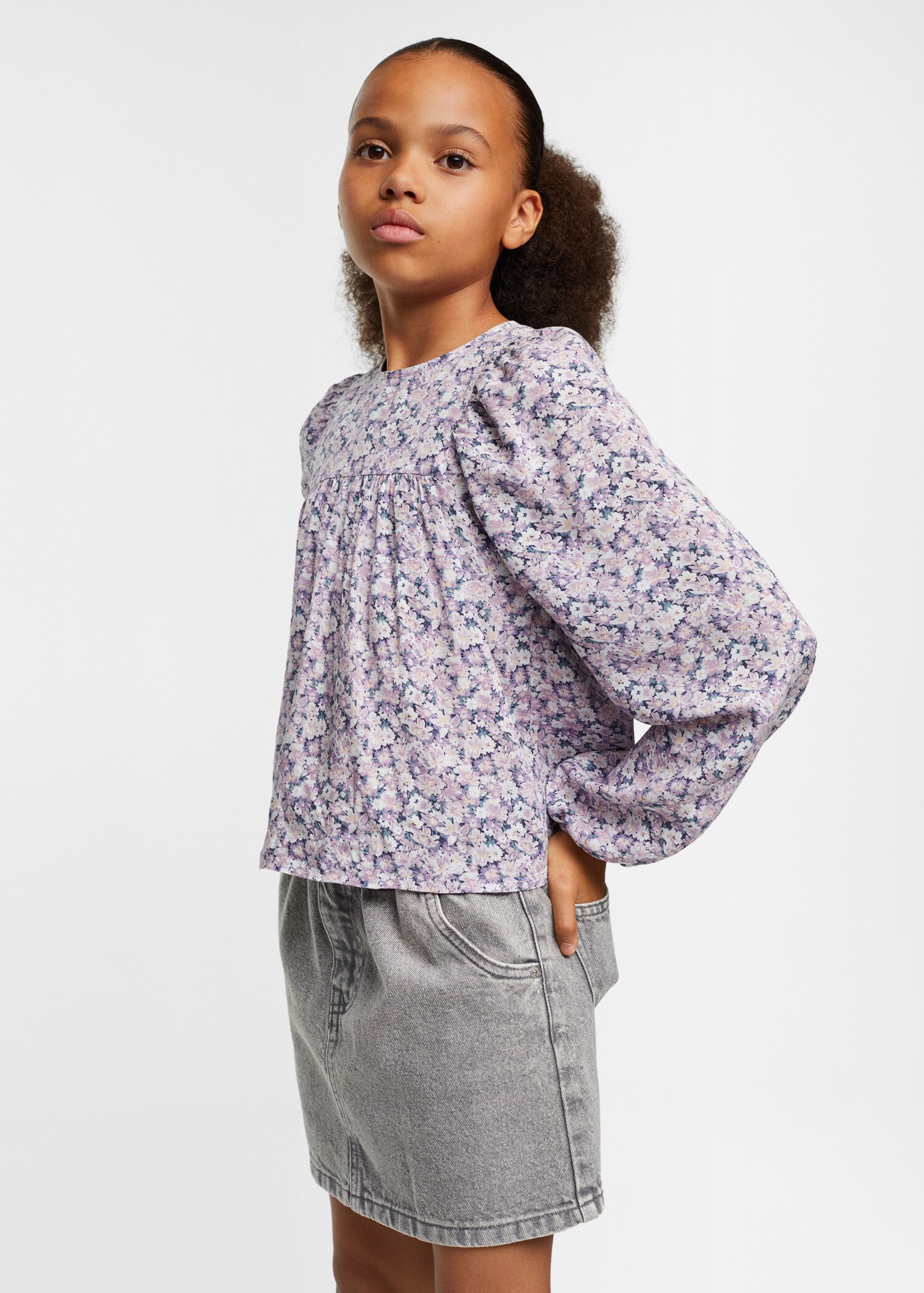 Floral print blouse - Details of the article 2