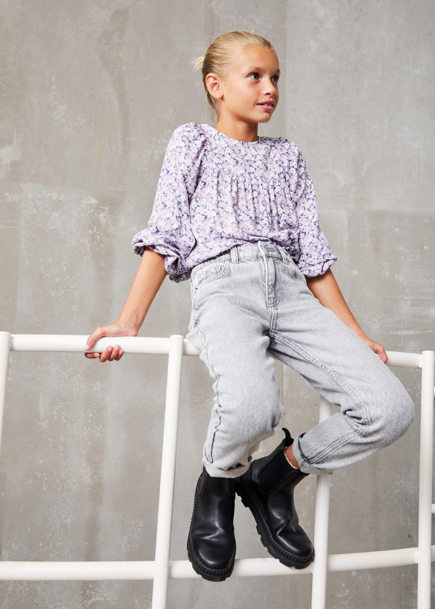 Floral print blouse - Details of the article 5