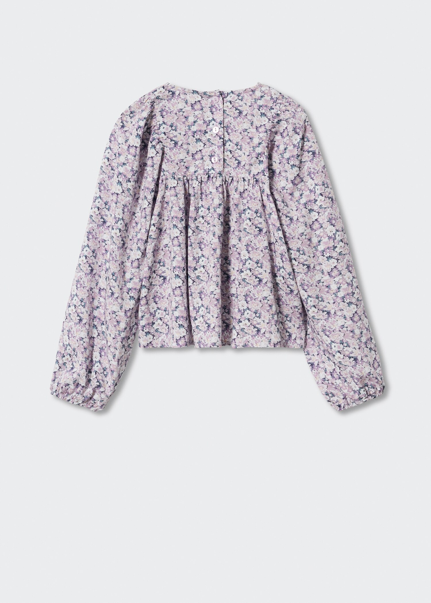 Floral print blouse - Reverse of the article