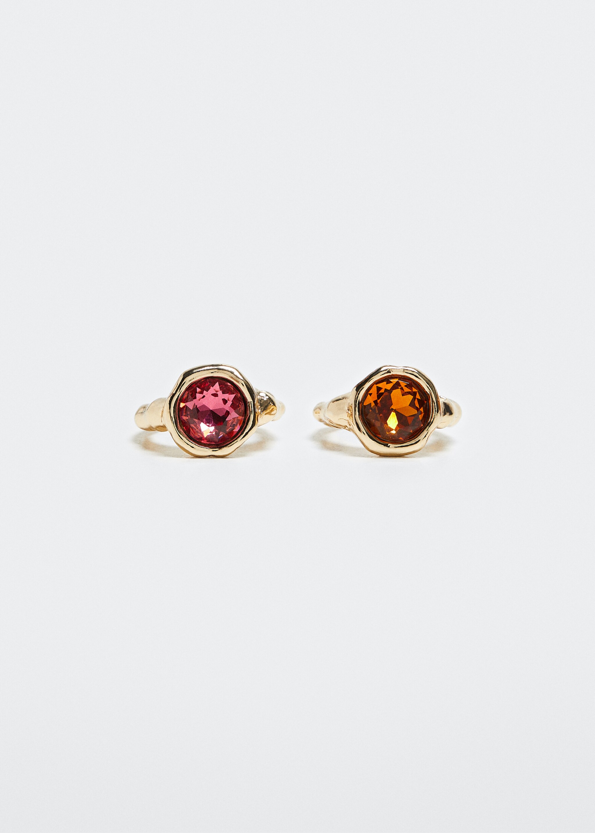 Crystal ring set - Article without model, Gold. Ref: 37064059-00.