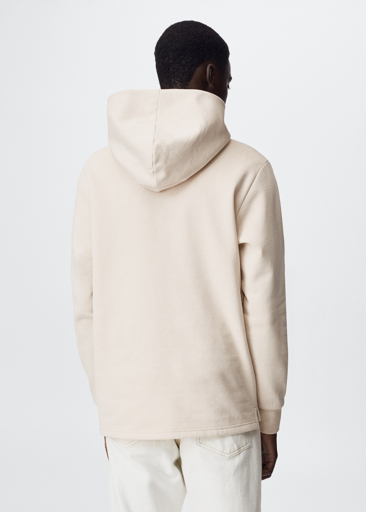 Embroidered cotton sweatshirt - Reverse of the article