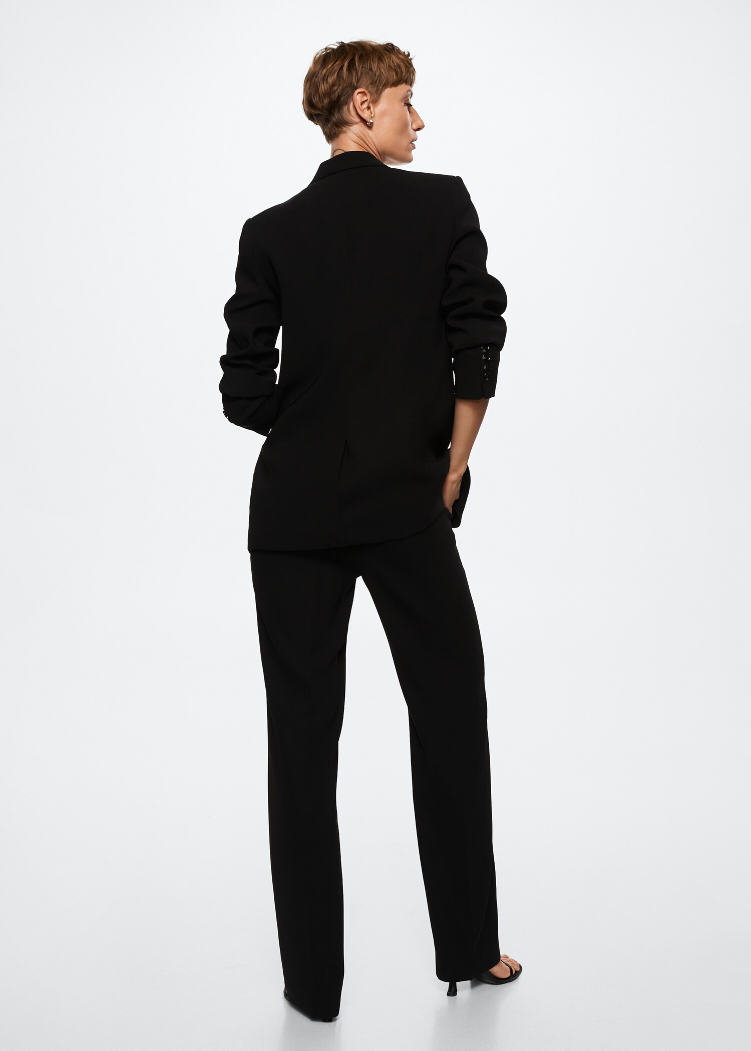 Pantalons rectes vestir - Revers de l'article
