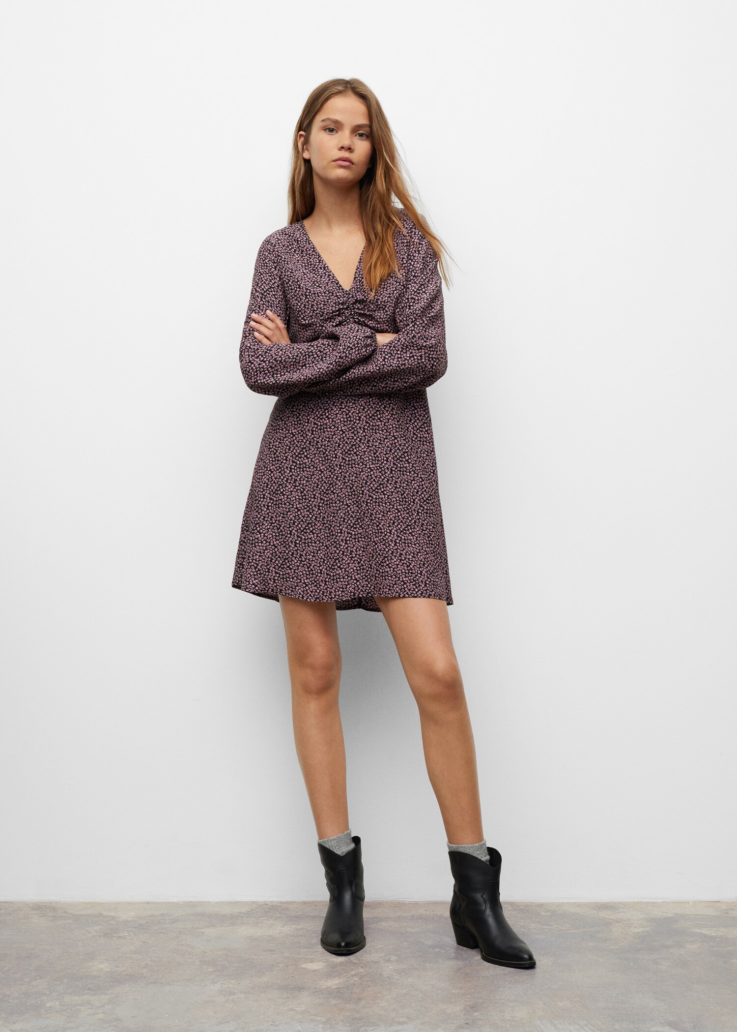 Flower print dress - Medium plane