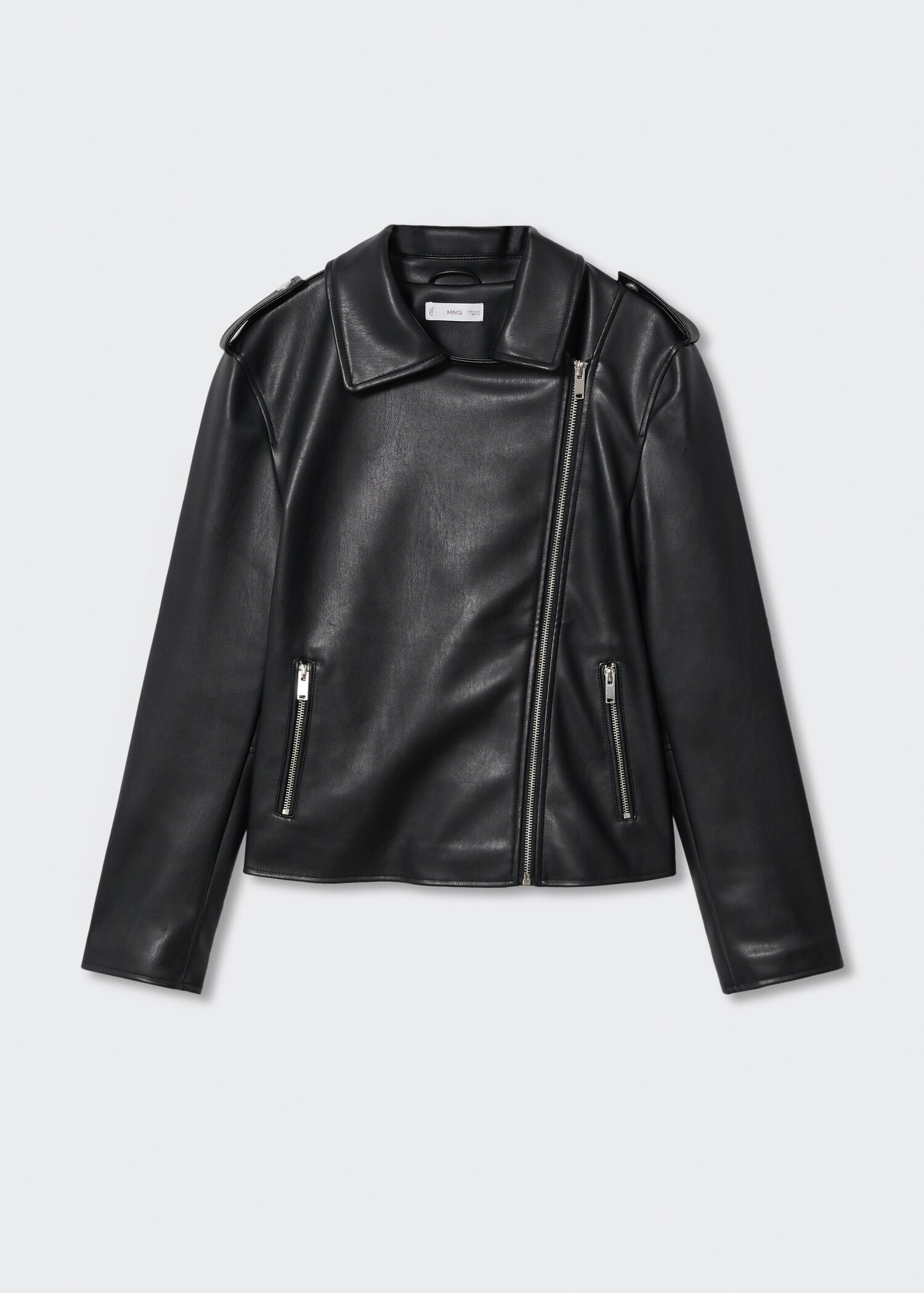 Leather-effect biker jacket - Article without model