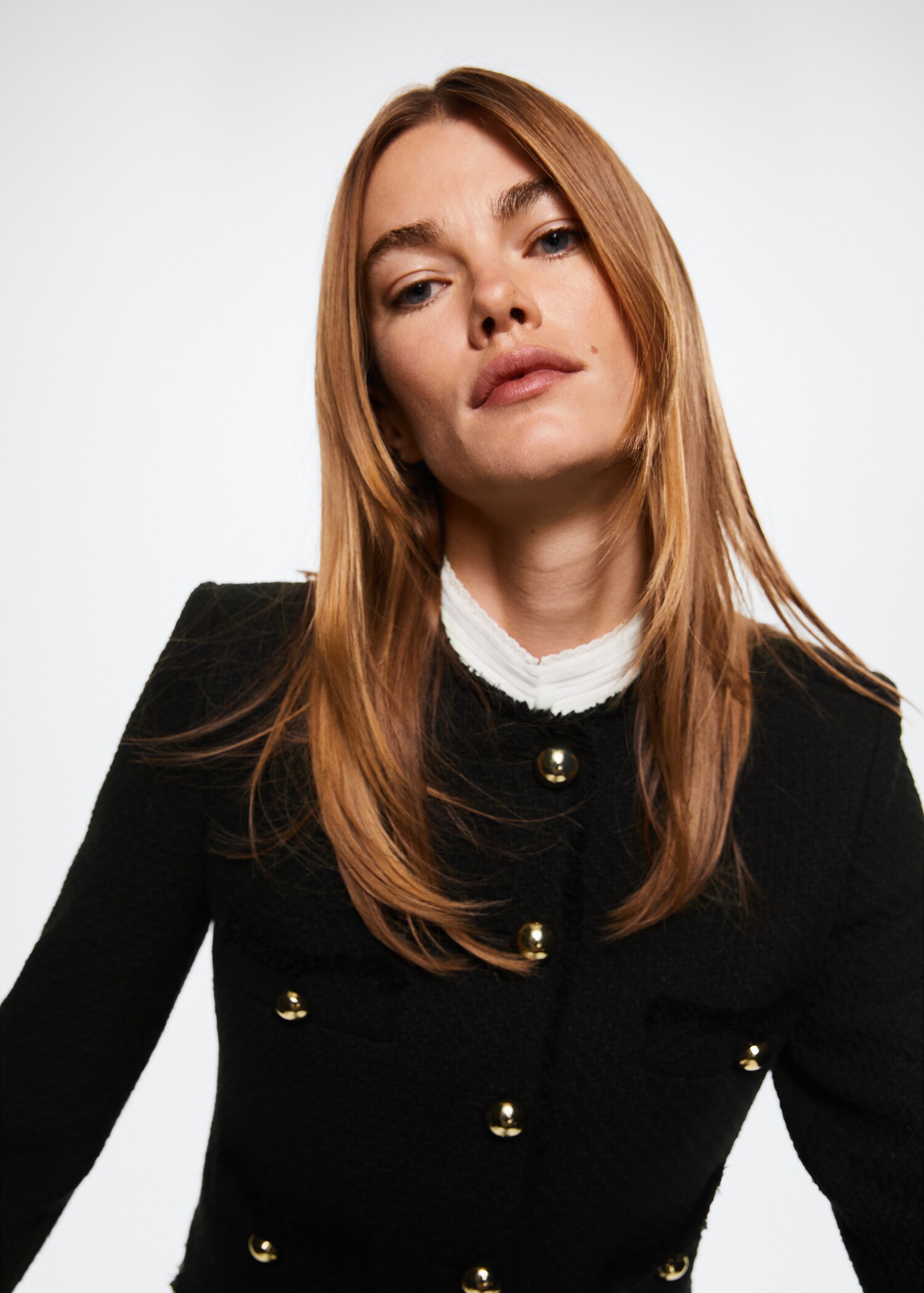 Tweed-Jacke mit Taschen