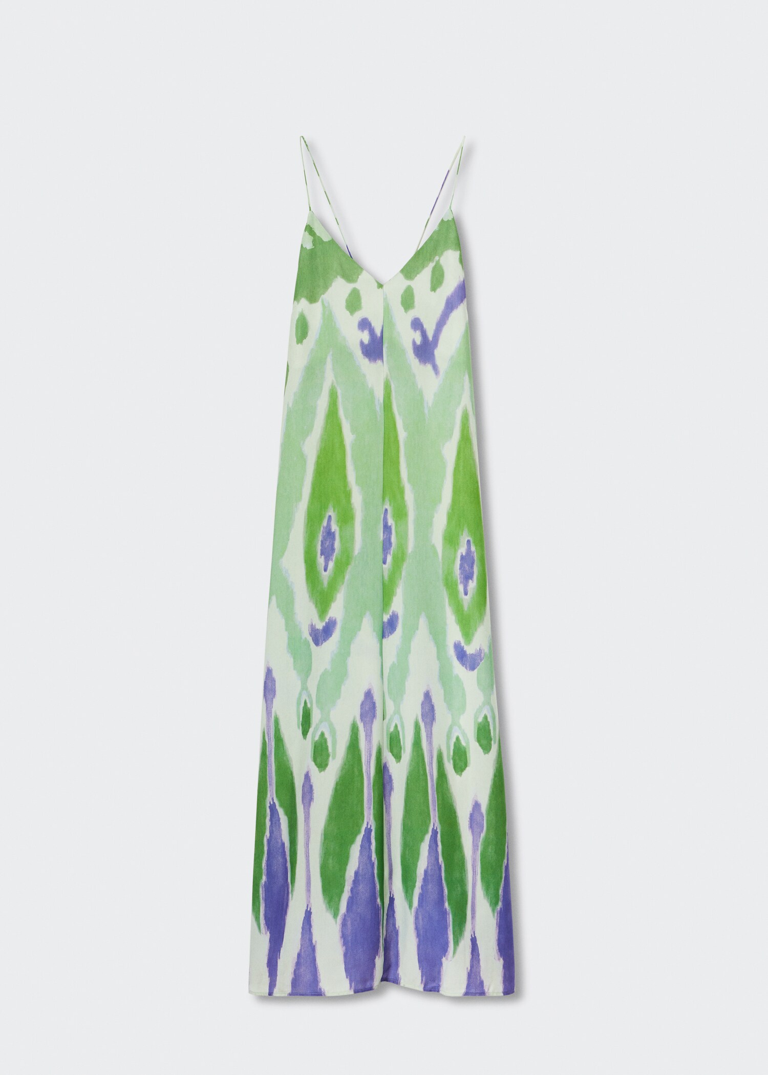 Rochie satinată cu imprimeu  - Articol fără model
