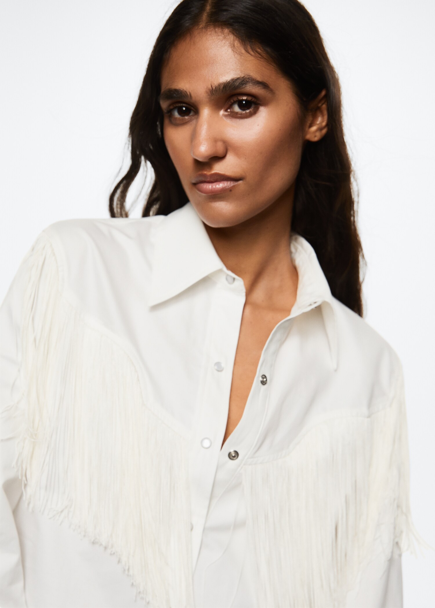 Fringes detail shirt - Details of the article 2