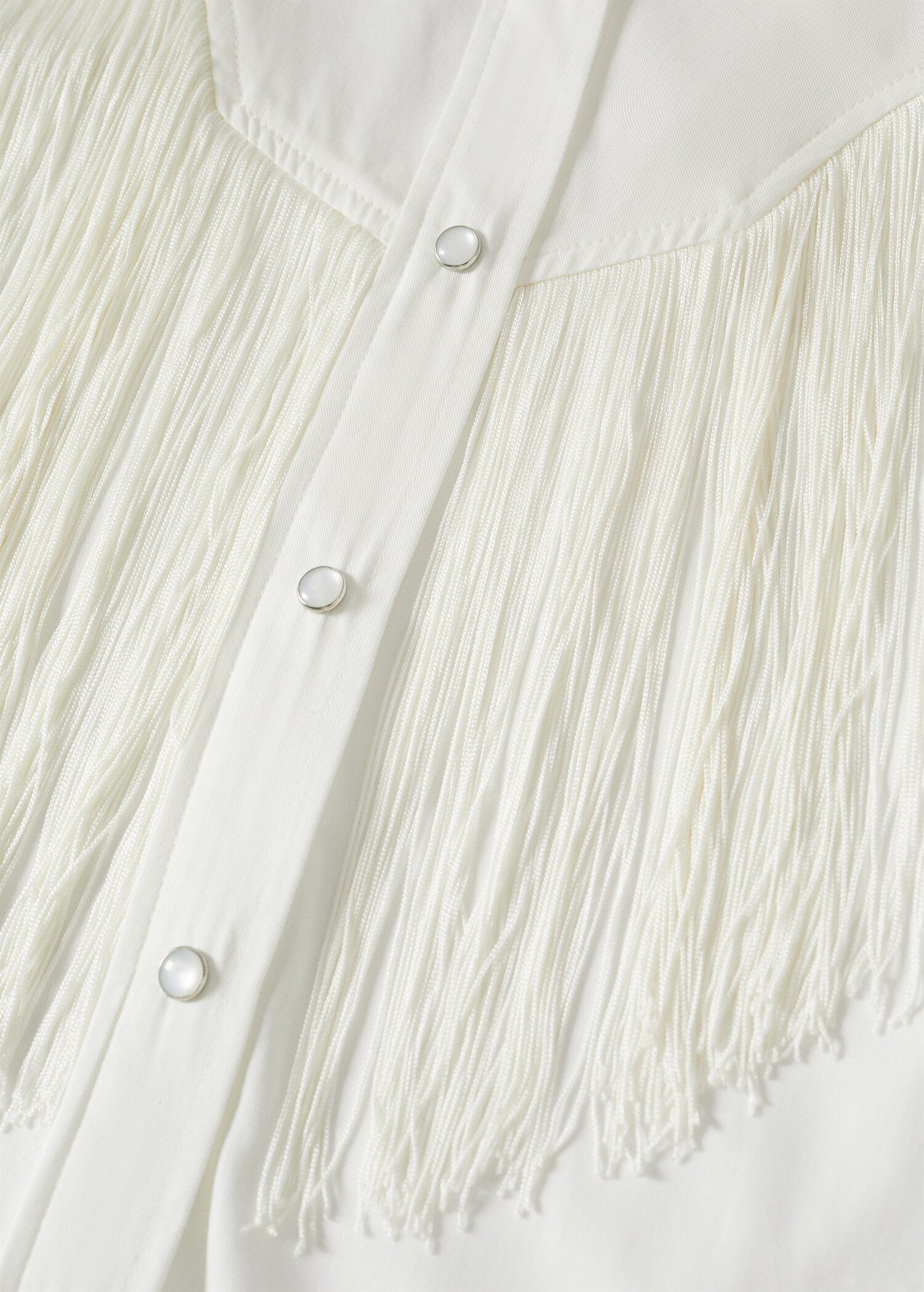 Fringes detail shirt - Details of the article 8