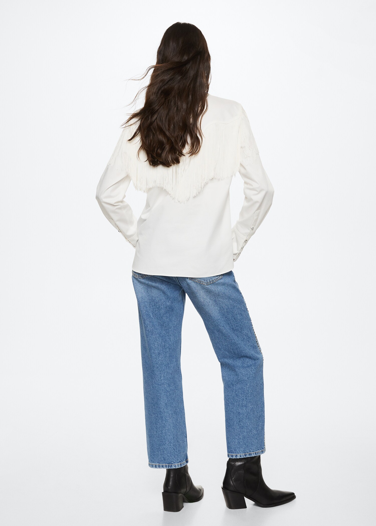 Fringes detail shirt - Reverse of the article