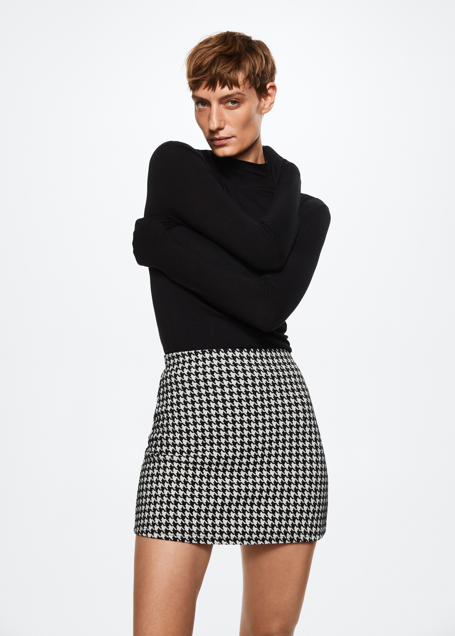 Turtleneck long-sleeved t-shirt - Medium plane