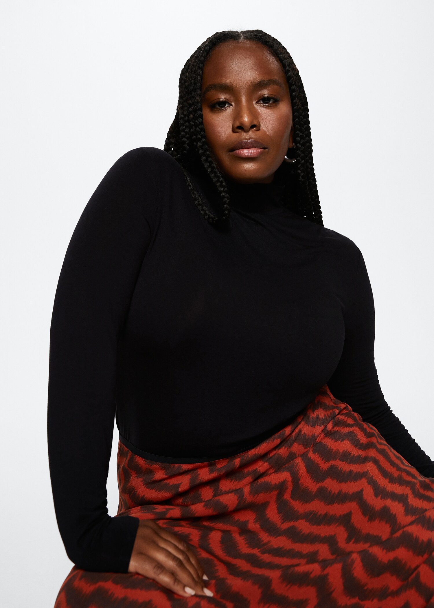 Turtleneck long-sleeved t-shirt - Details of the article 5
