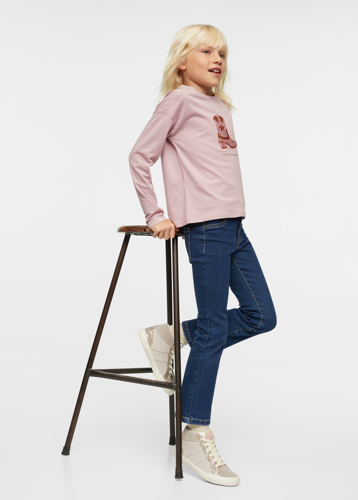 Rhinestones printed t-shirt - Details of the article 2