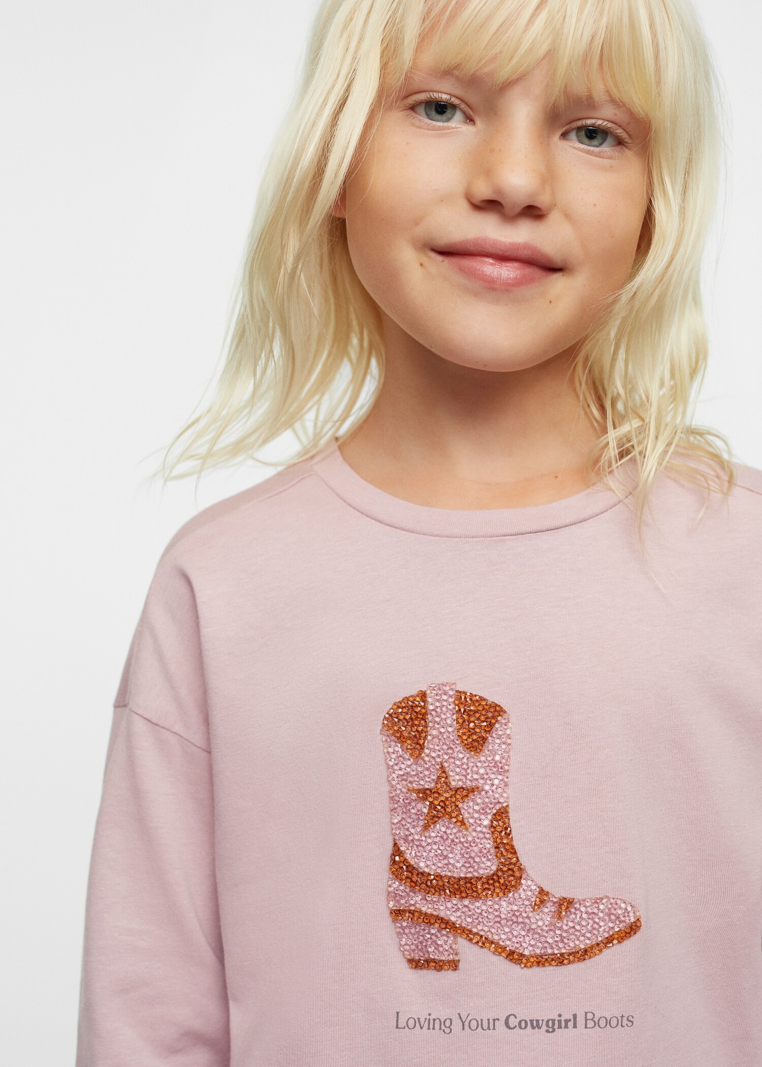 Rhinestones printed t-shirt - Details of the article 4