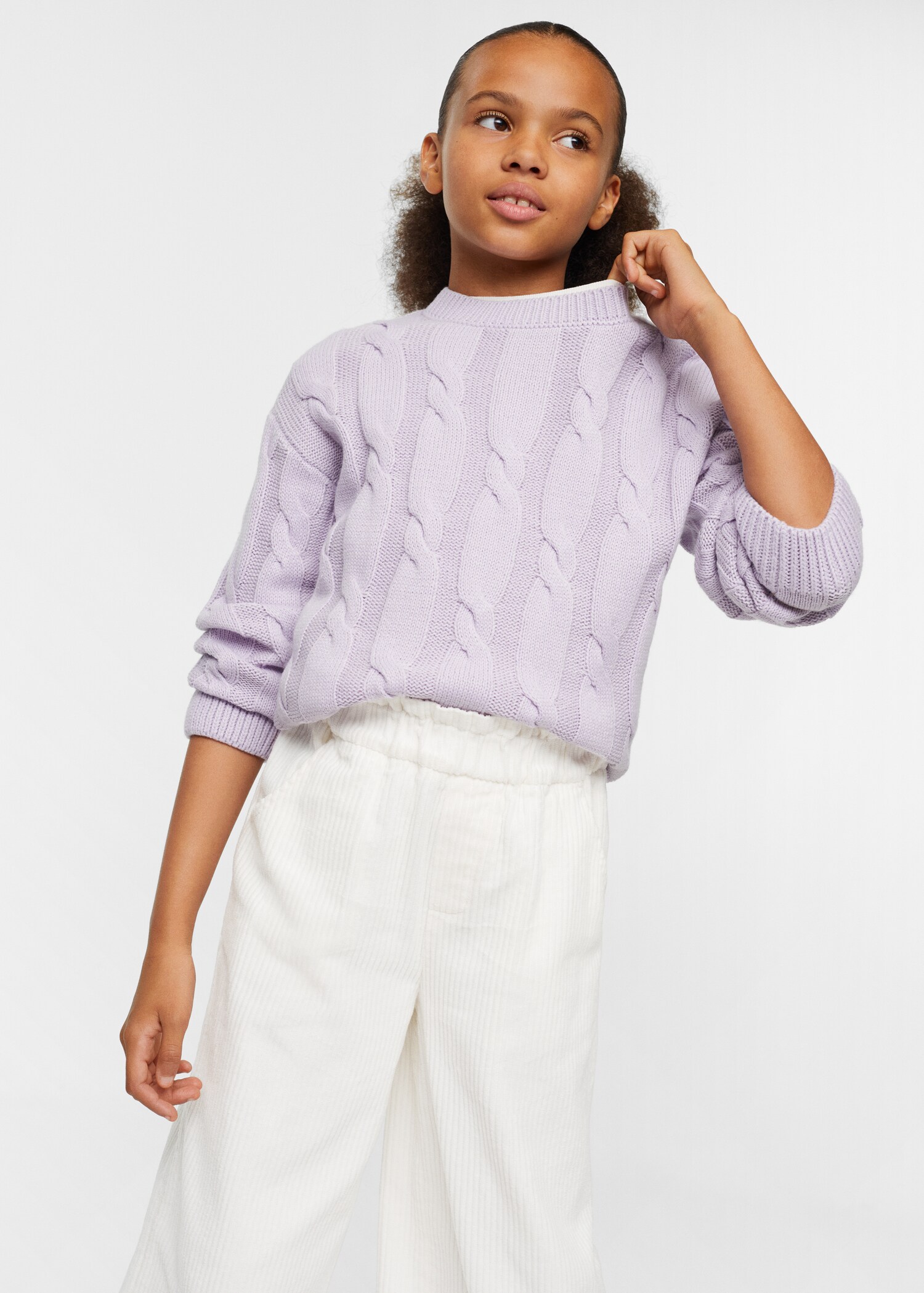 Corduroy culotte trousers - Details of the article 1