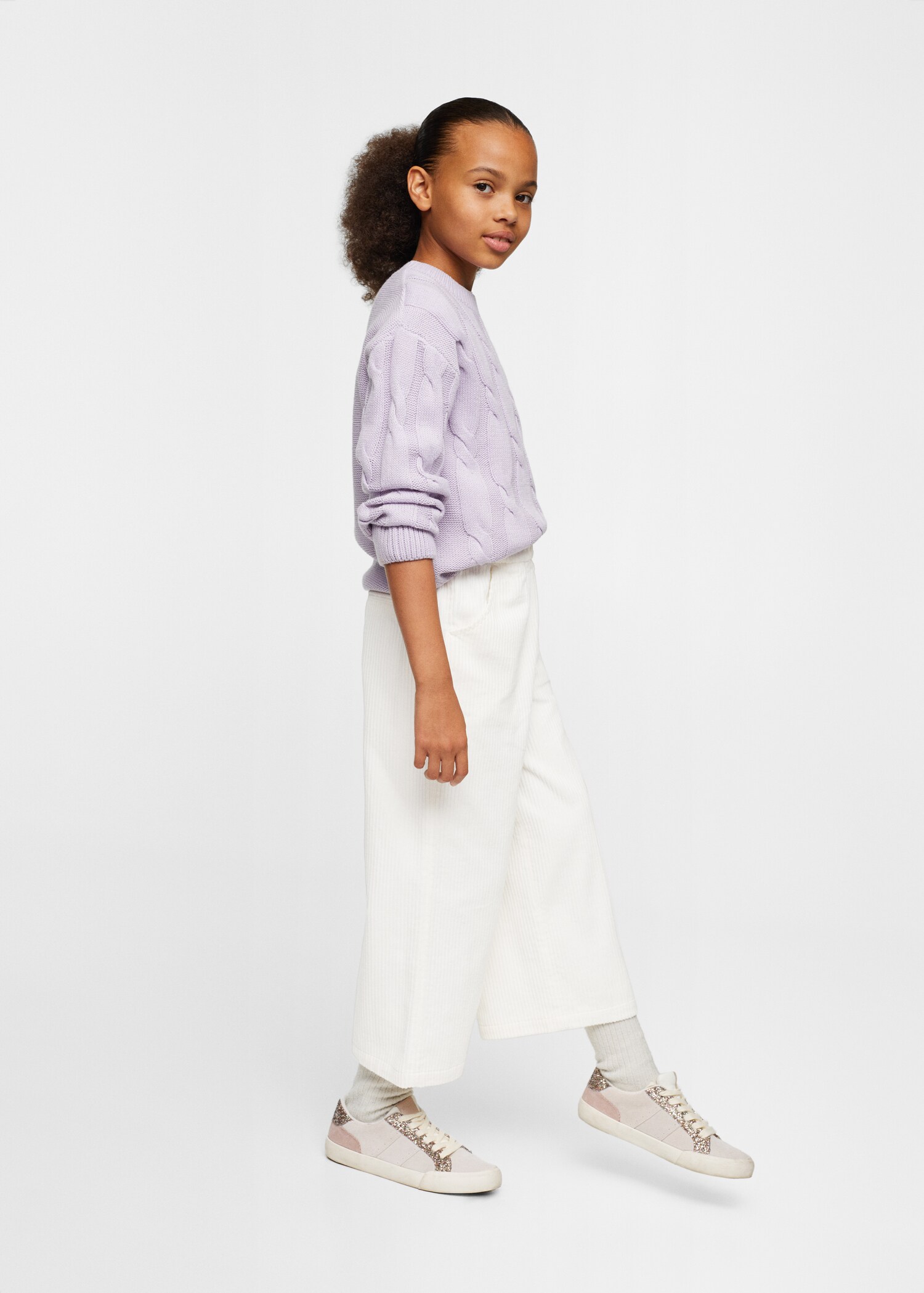 Corduroy culotte trousers - Details of the article 3
