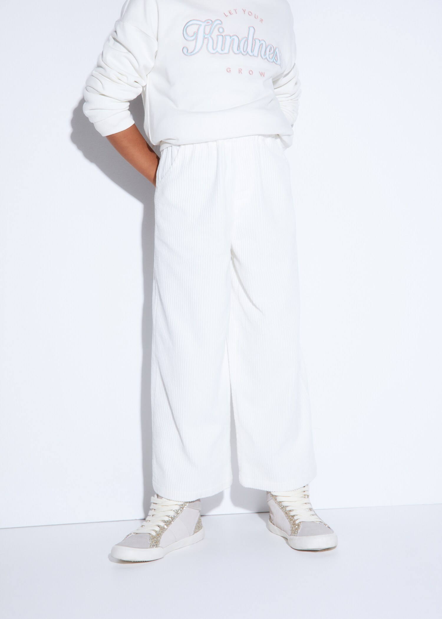 Corduroy culotte trousers - Details of the article 5