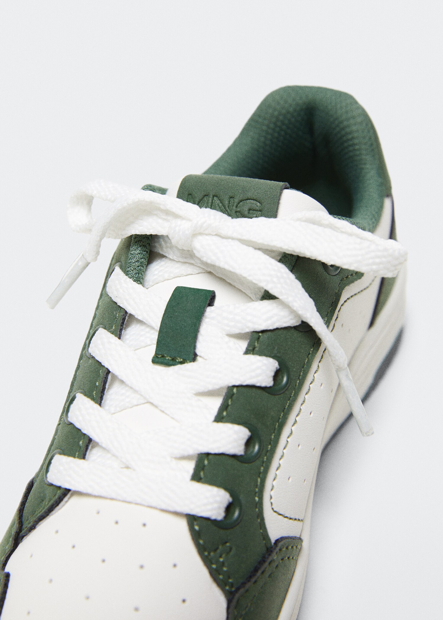 Lace-up mixed sneakers - Details of the article 3