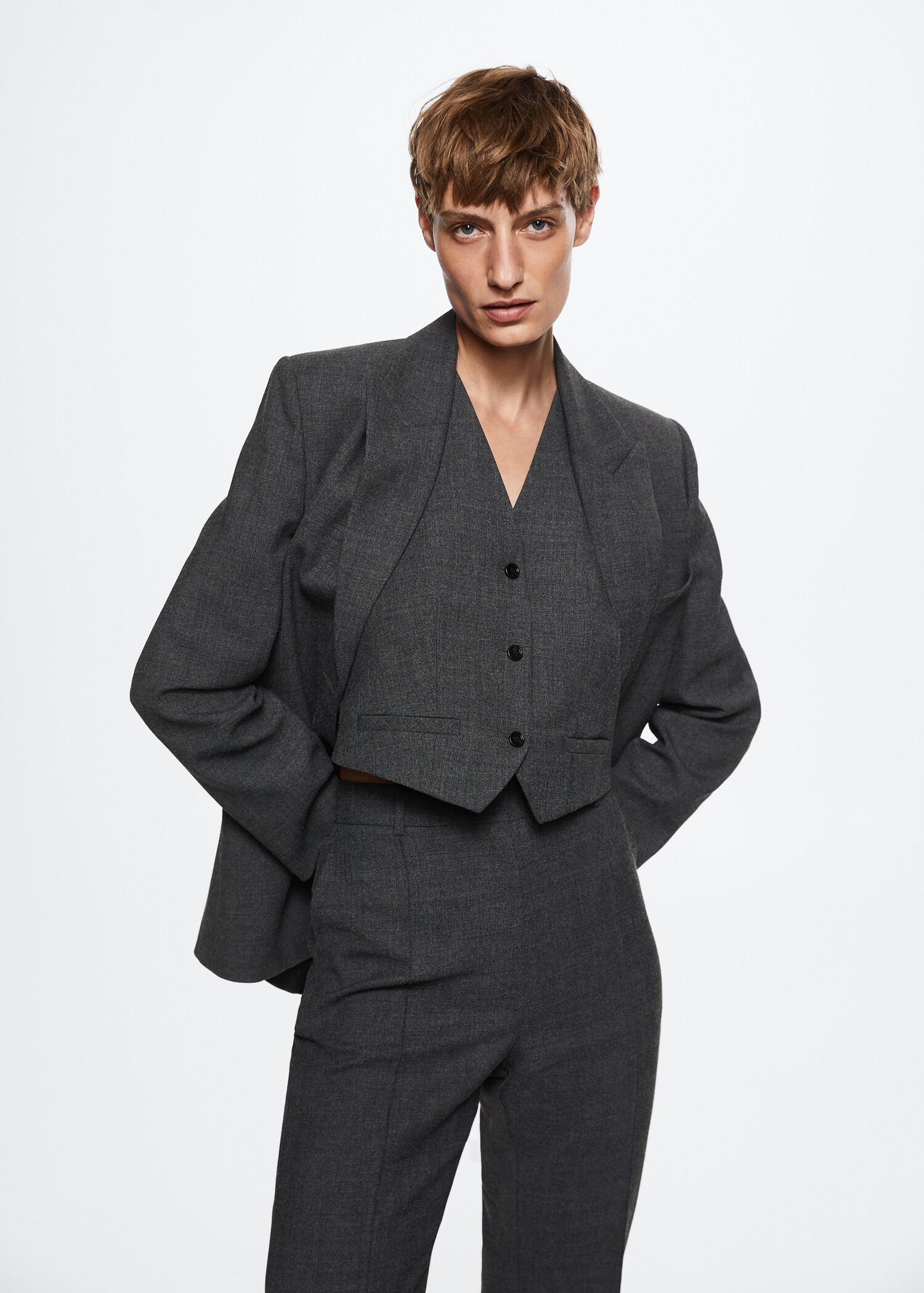Wool suit trousers - Details of the article 3