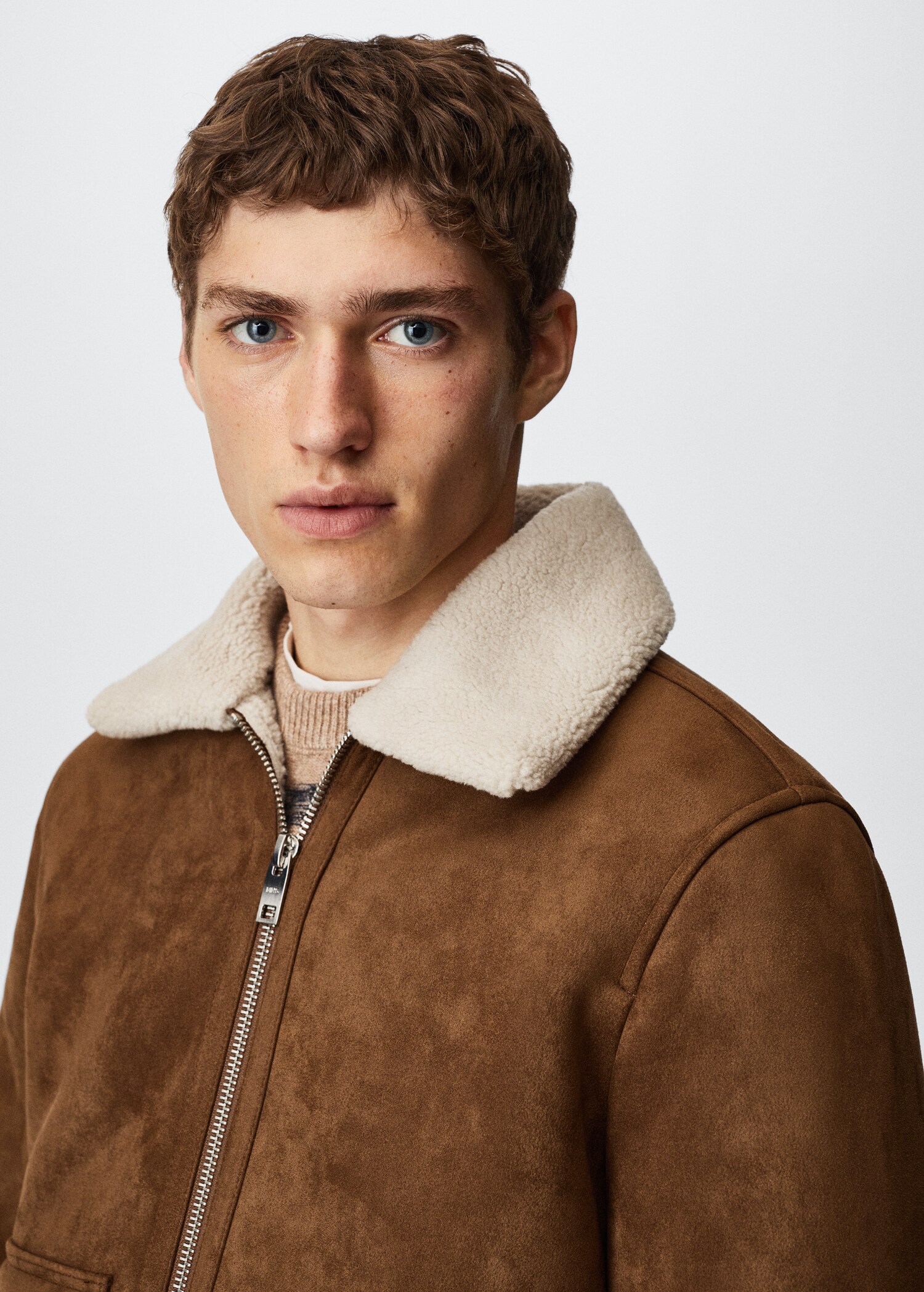 Pilotenjacke mit Kunstshearling - Detail des Artikels 1