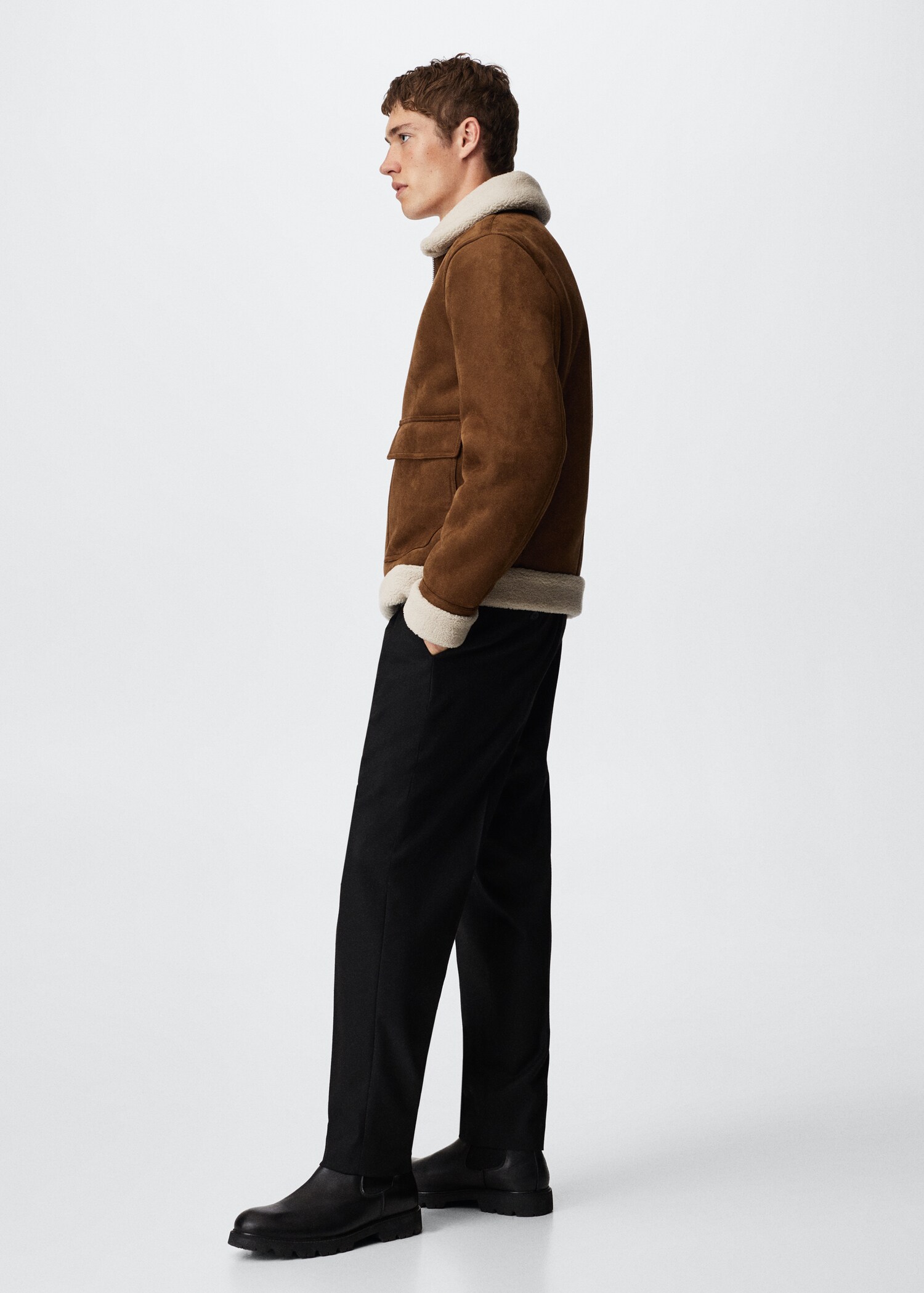 Pilotenjacke mit Kunstshearling - Detail des Artikels 2