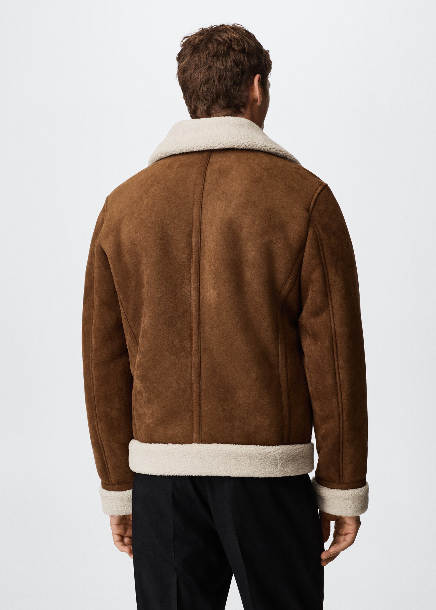 Pilotenjacke mit Kunstshearling - Rückseite des Artikels