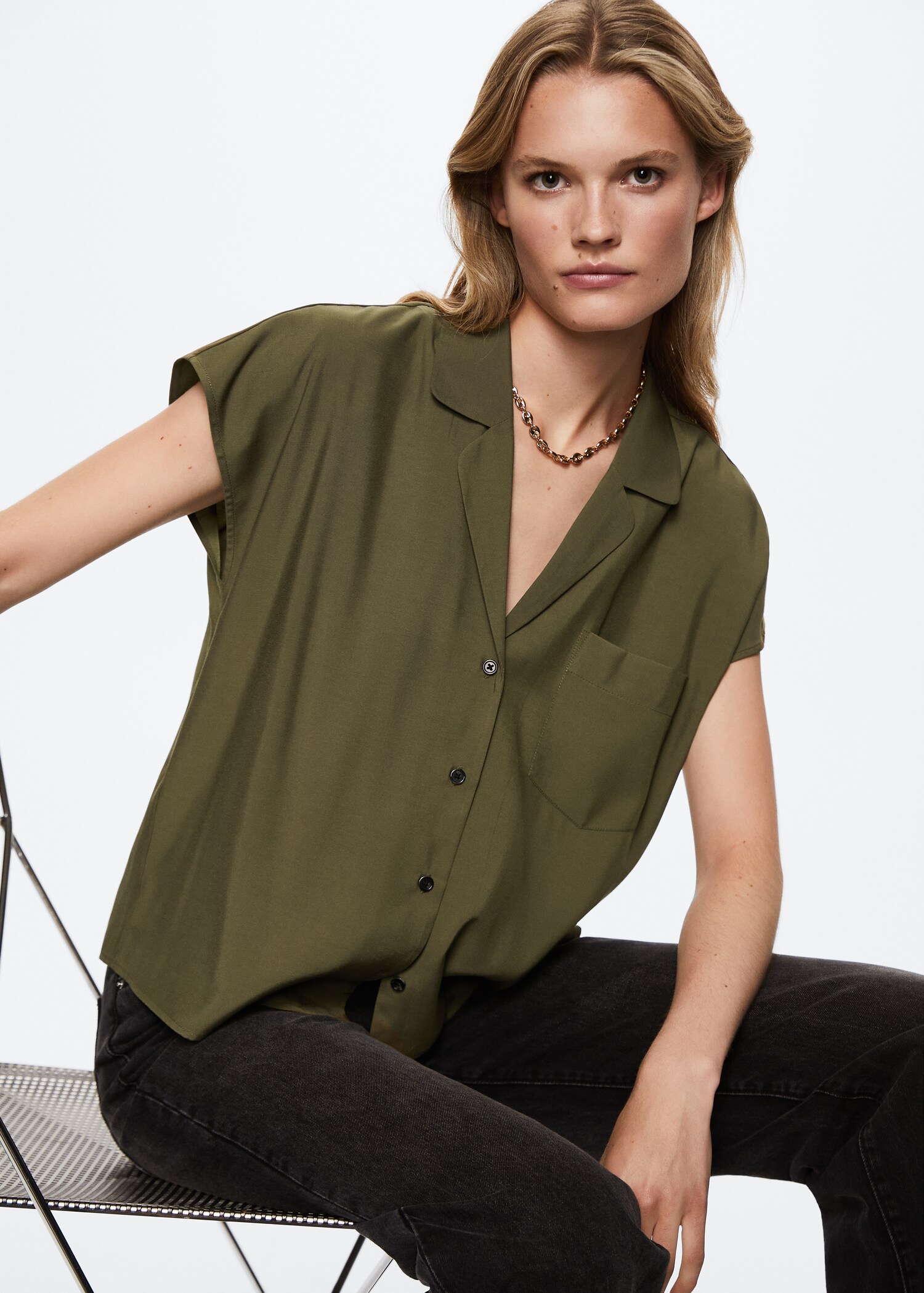 Camisa fluida butxaca - Detall de l'article 2