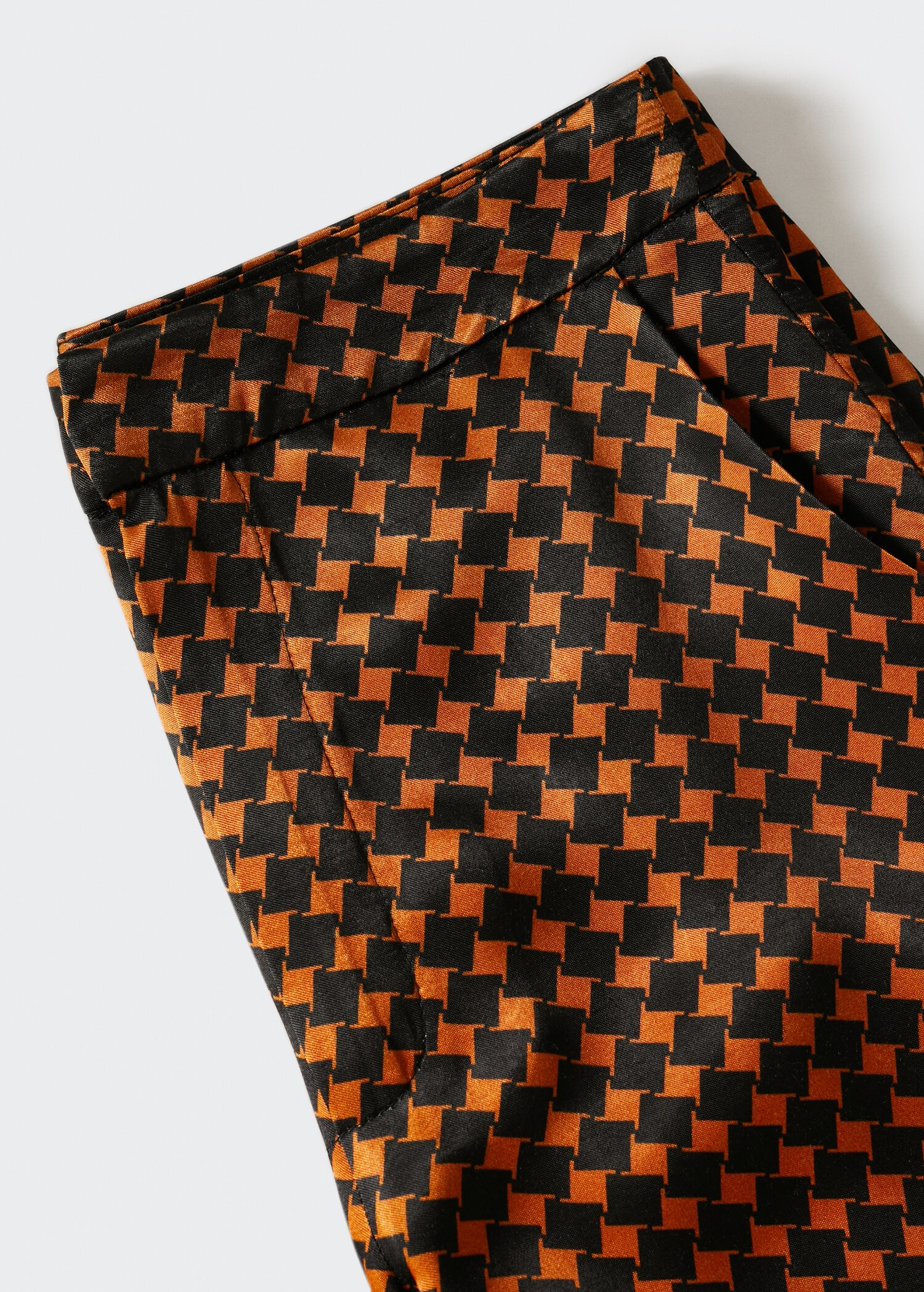 Satin printed trousers - Details of the article 8