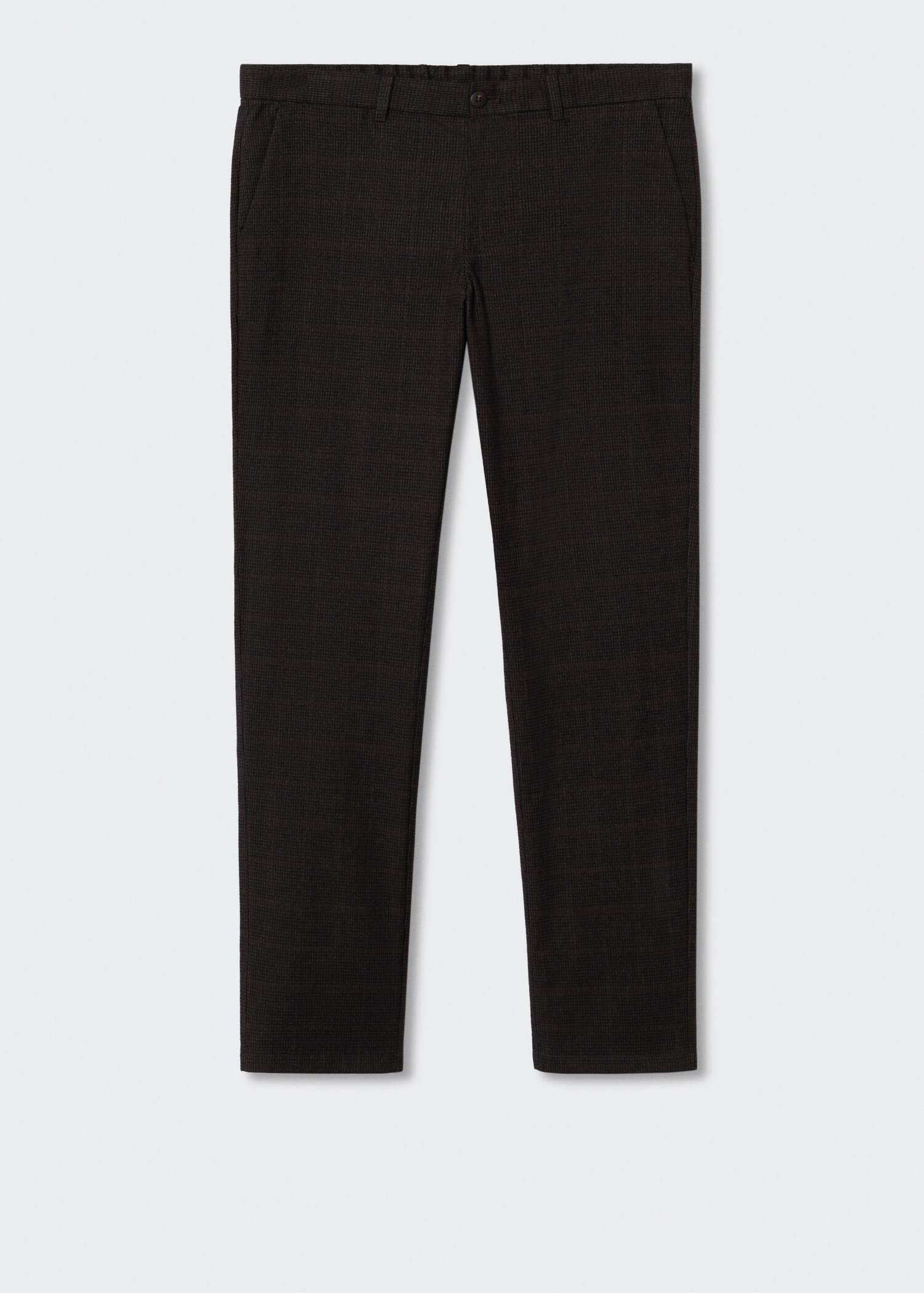 Pantalon slim fit à carreaux en coton - Article sans modèle