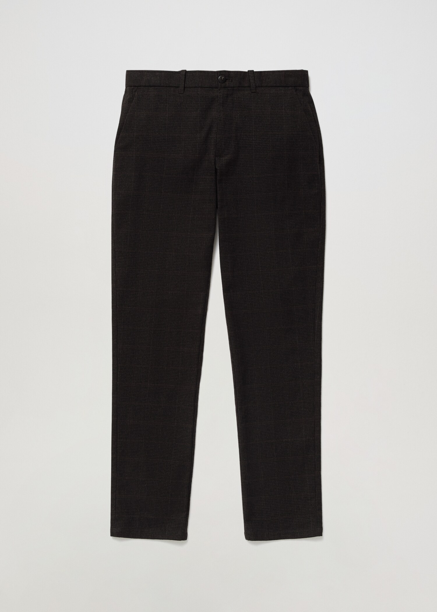 Pantalon slim fit à carreaux en coton - Détail de l'article 3