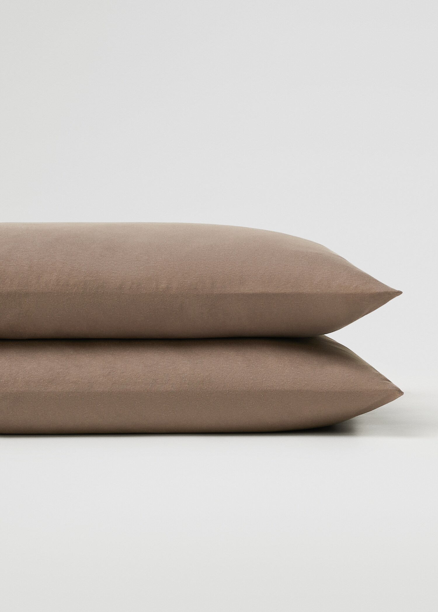 Cotton knit pillow cover 50x75cm (Pack of two) - Medium plane