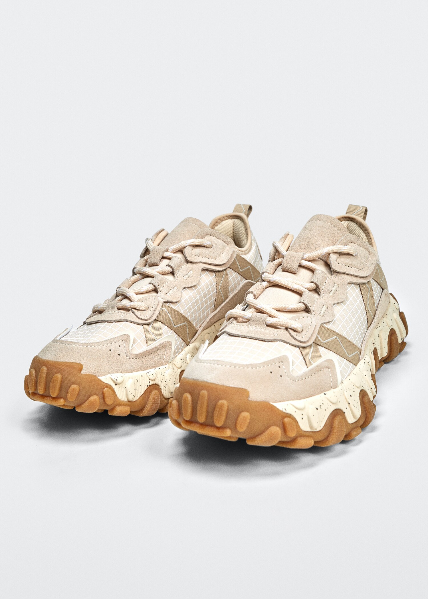 Sneakers med lærpanel - Artikkeldetalj 4