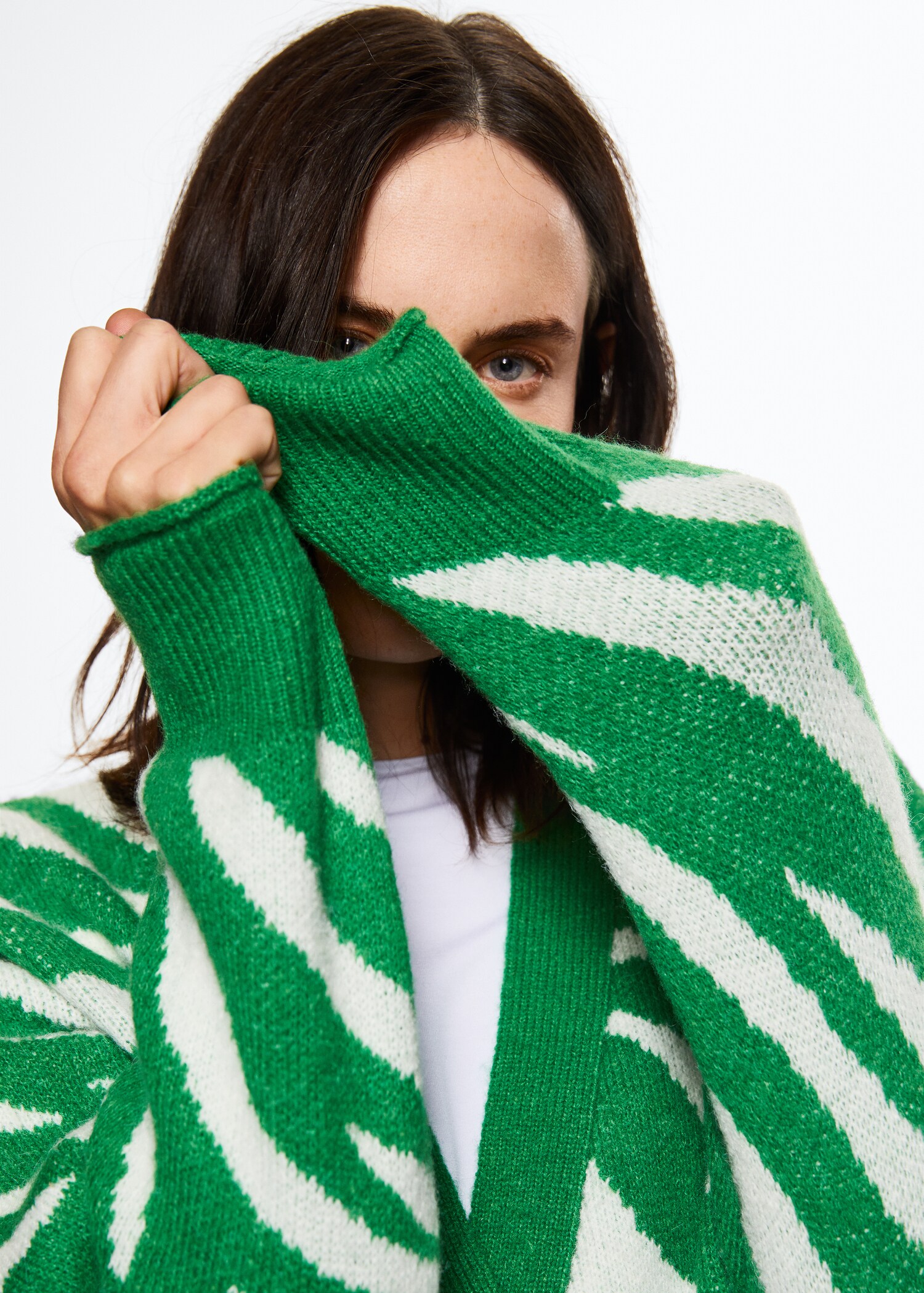 Animal print cardigan - Details of the article 2