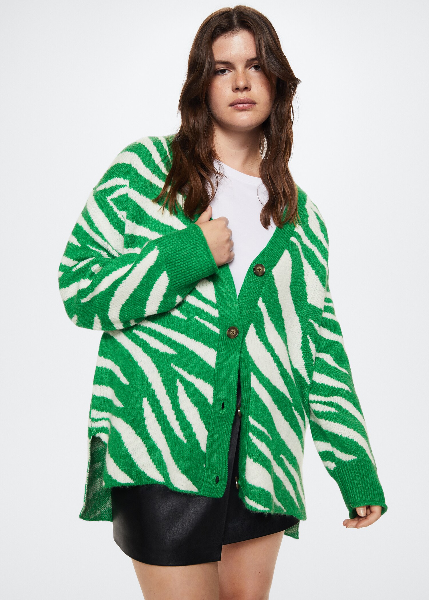 Animal print cardigan - Details of the article 5
