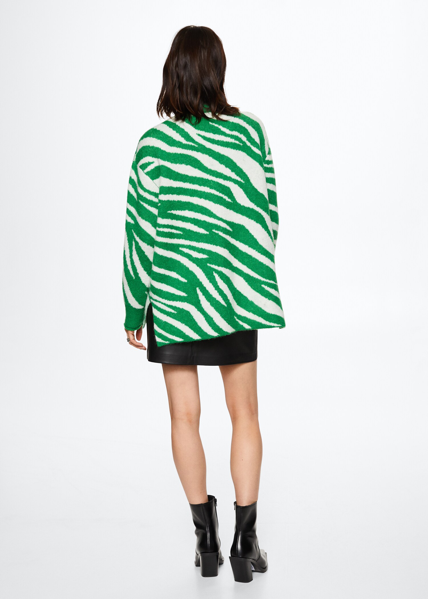 Animal print cardigan - Reverse of the article