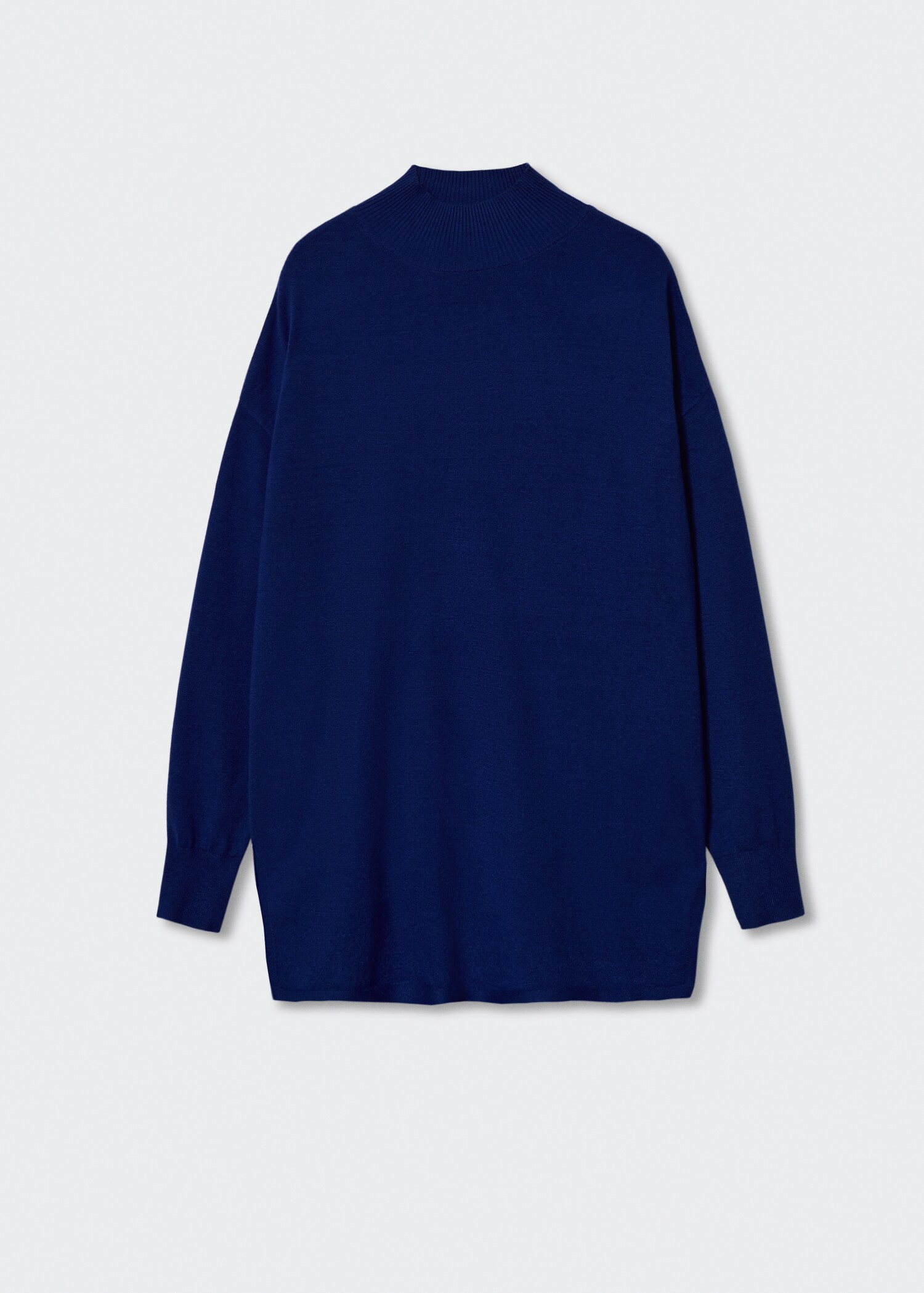 Perkins-neck fine-knit sweater - Article without model
