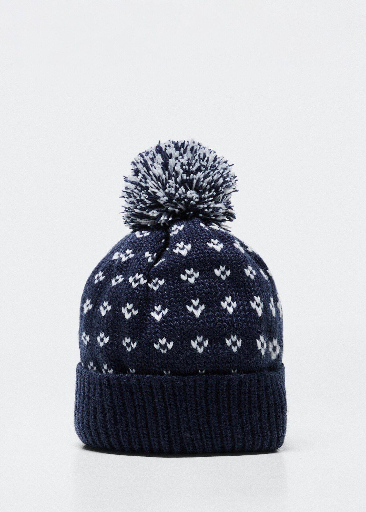 Pom pom cable-knit beanie - Article without model