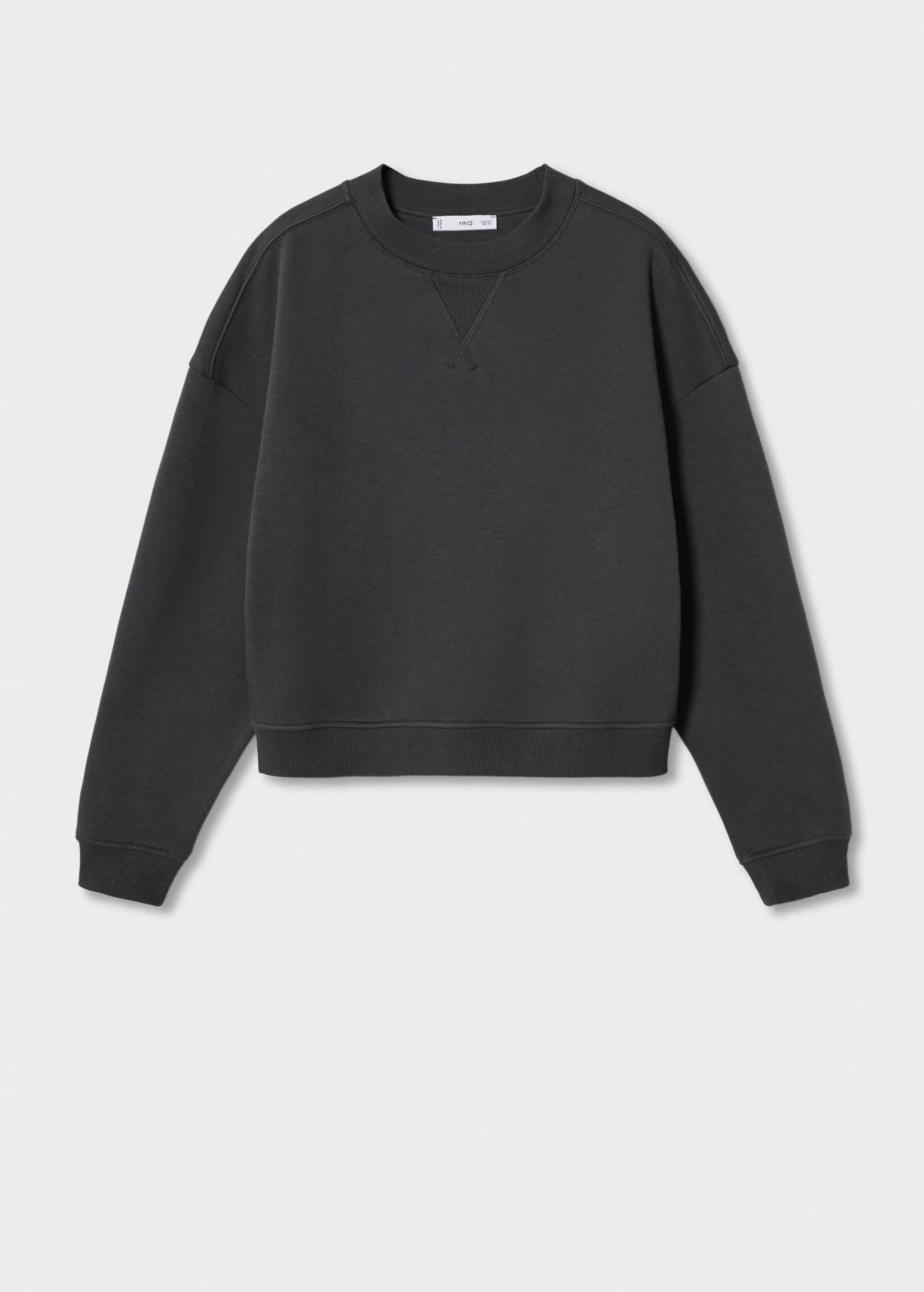 Ribbed endings sweatshirt - Article without model