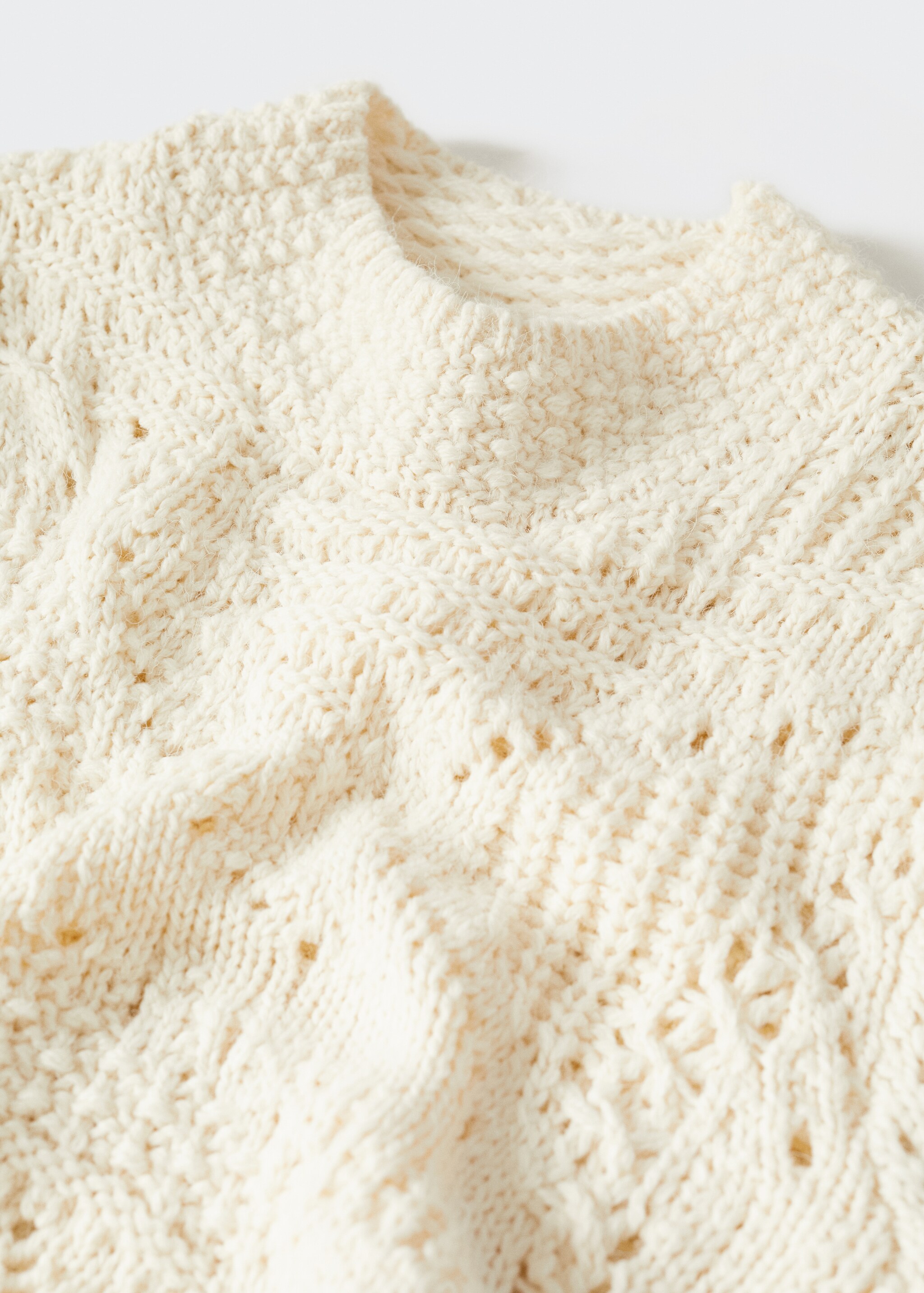 Knit openwork detail sweater - Details of the article 8