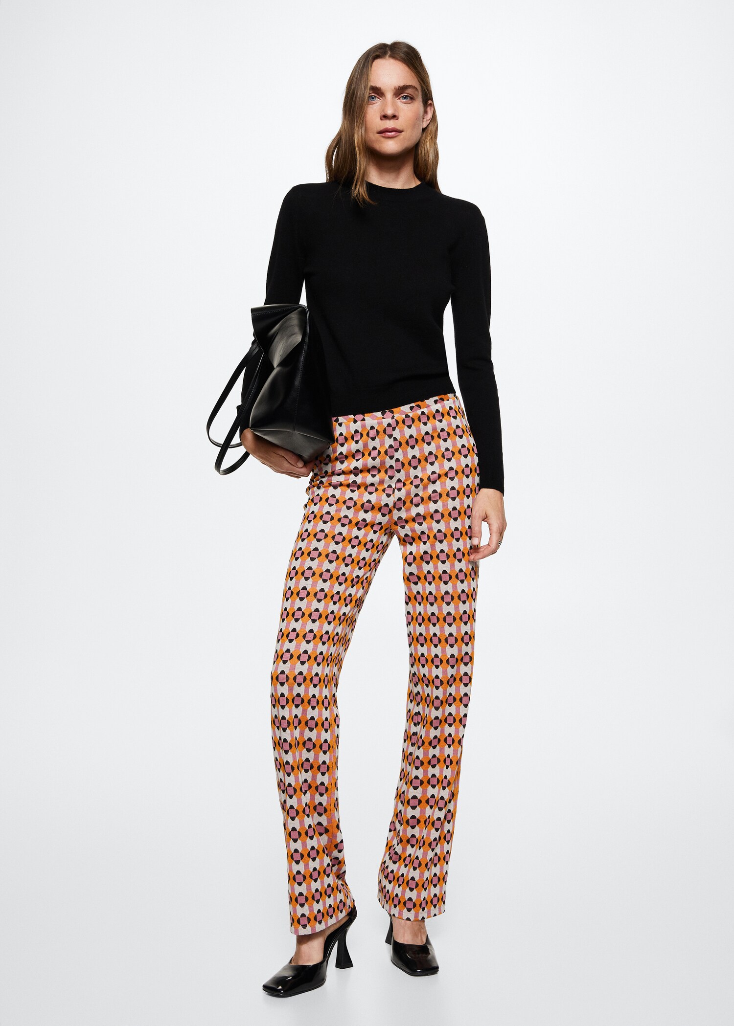 Retro-print trousers - Details of the article 1