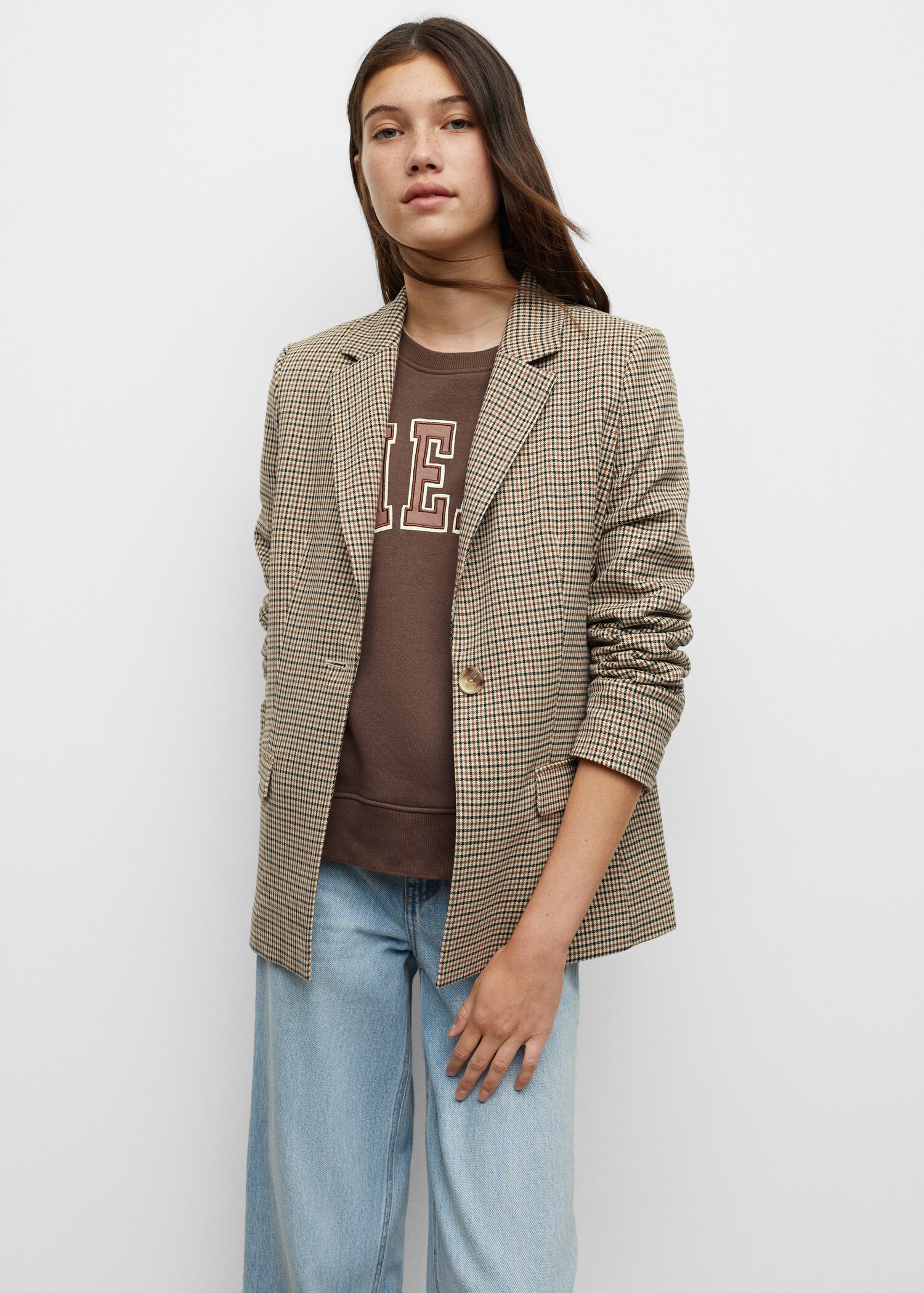 Check suit blazer - Medium plane