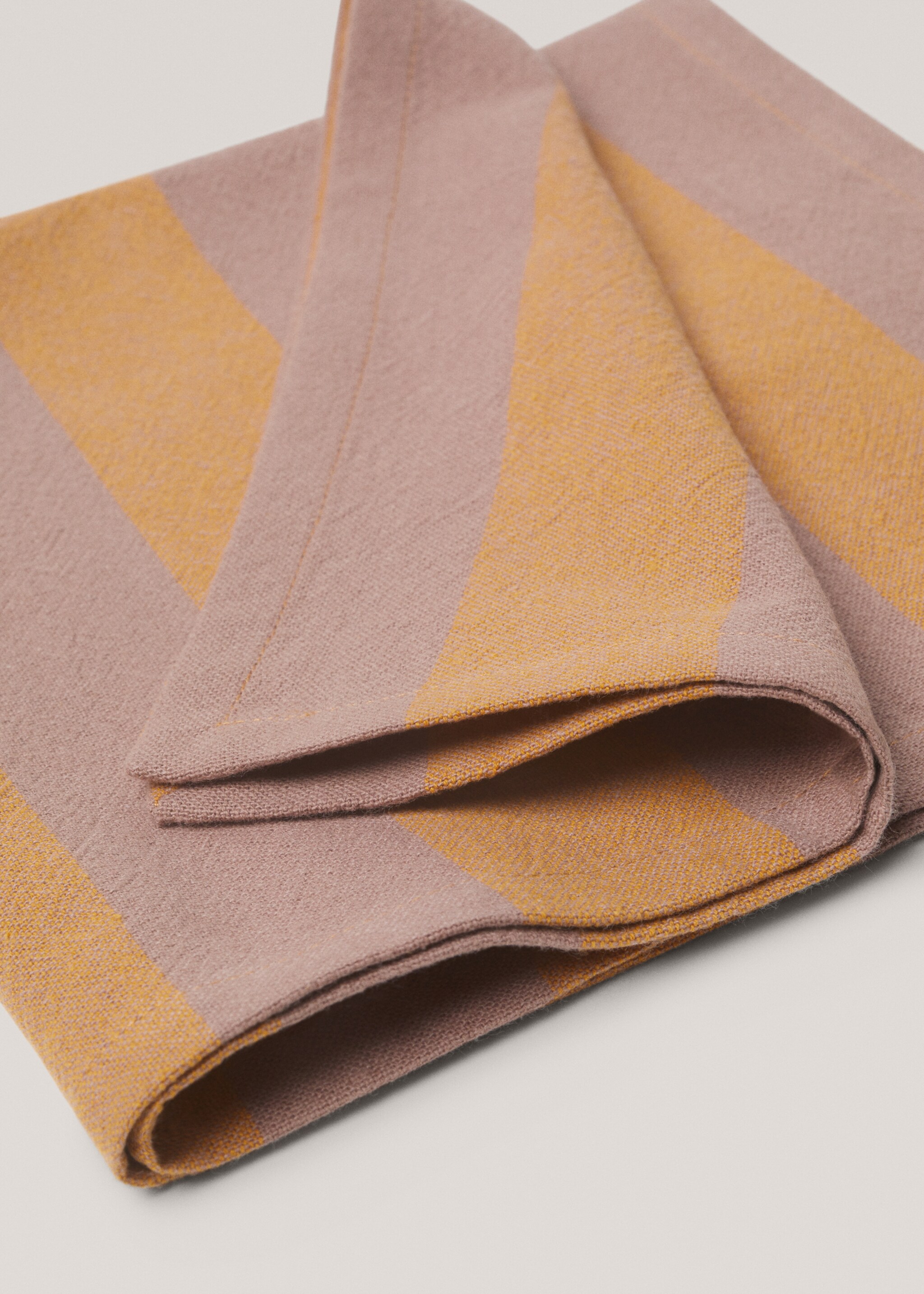 2-pack randiga bomullsservetter 45x45 cm - Detaljer om artikeln 2