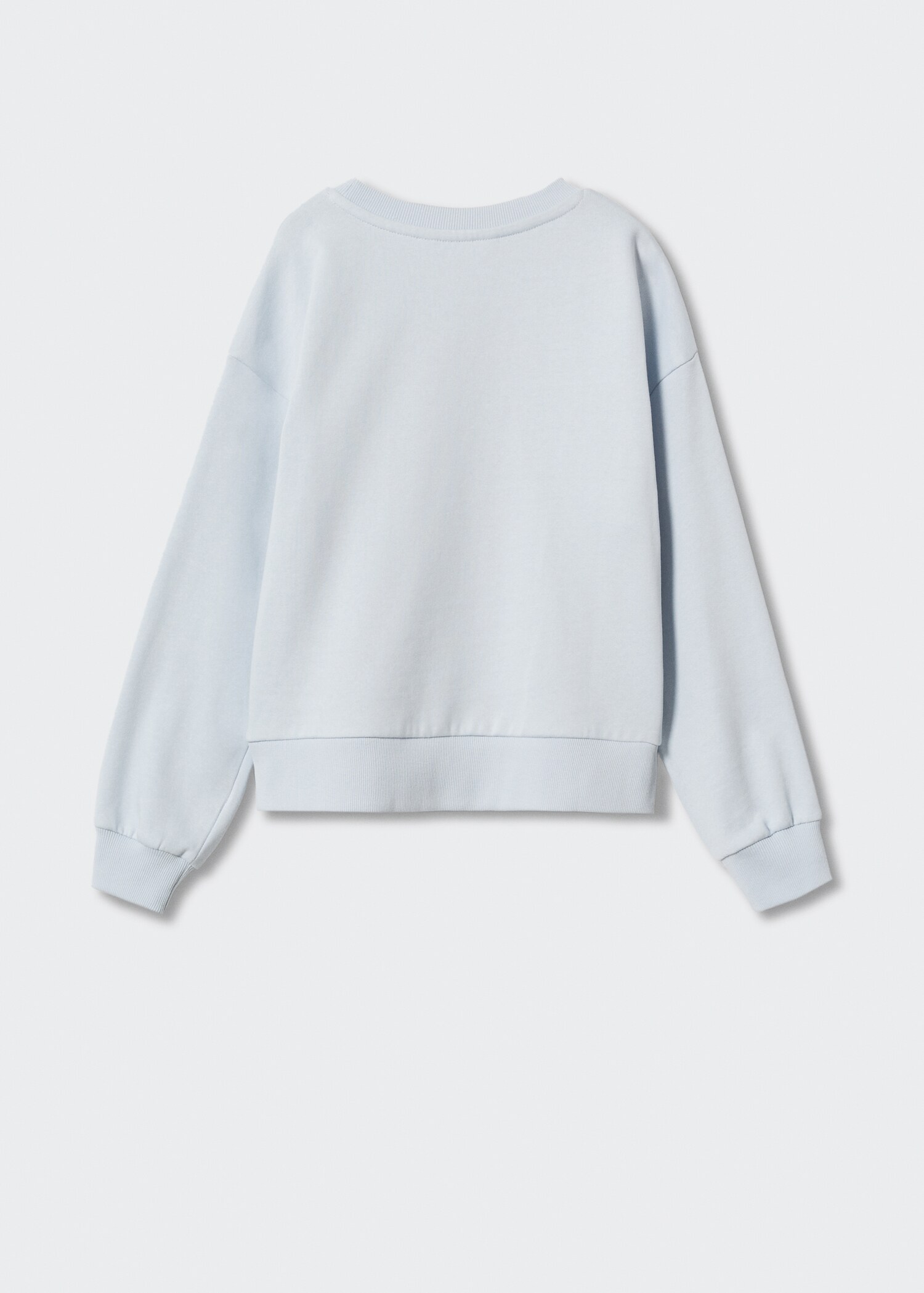 Printed embossed sweatshirt - Reverse of the article