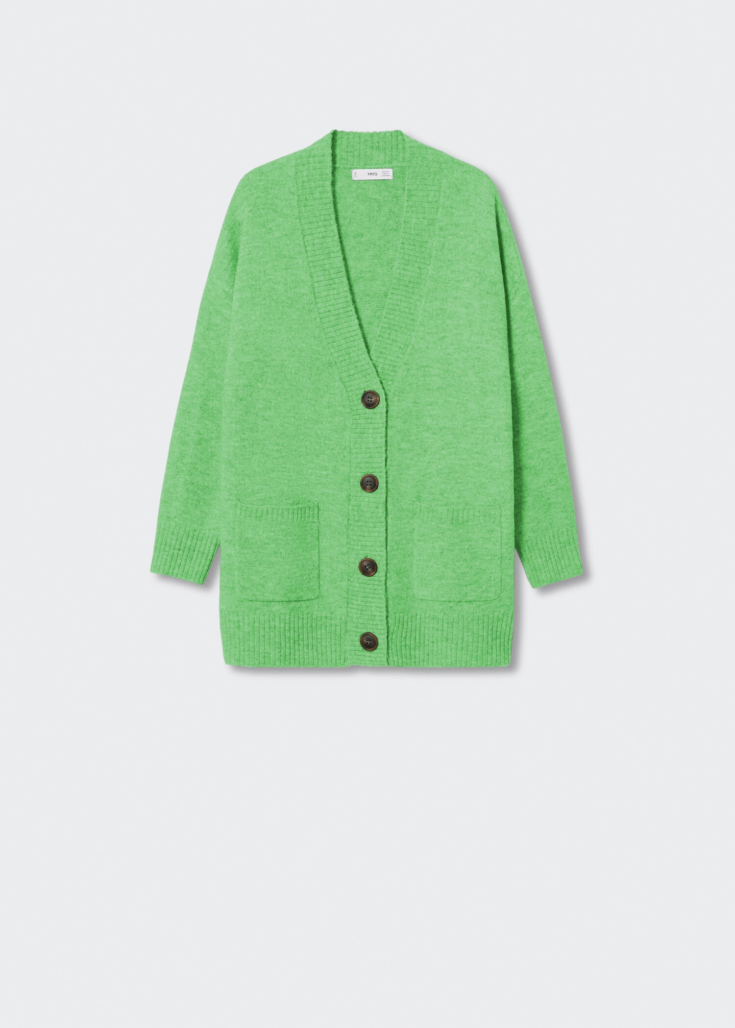 Oversized cardigan with buttons - Article without model