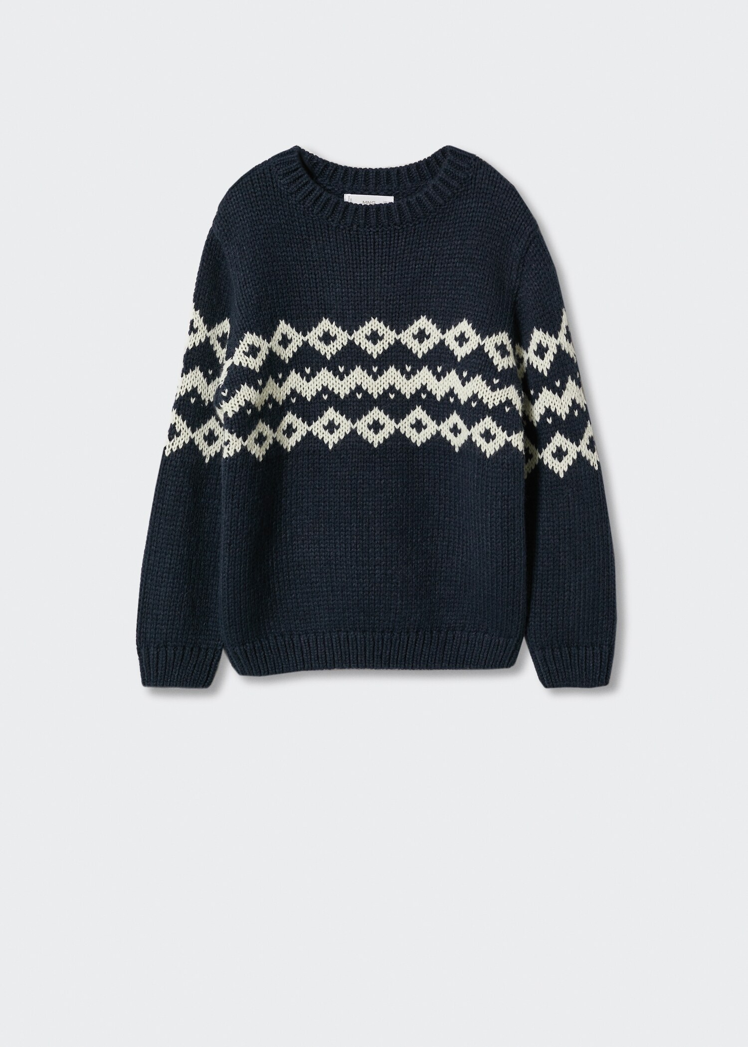 Printed knit sweater - Article without model