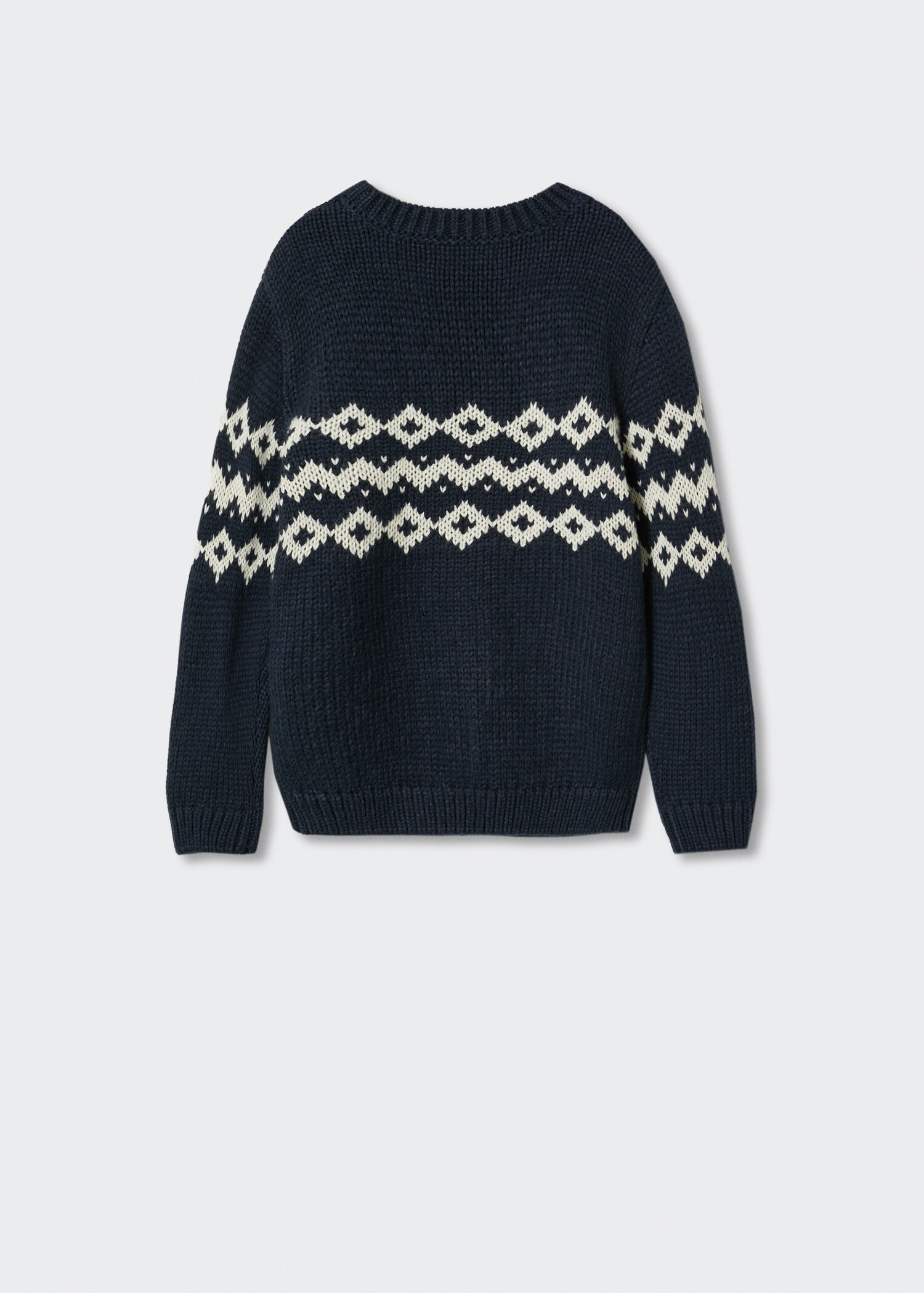 Printed knit sweater - Reverse of the article