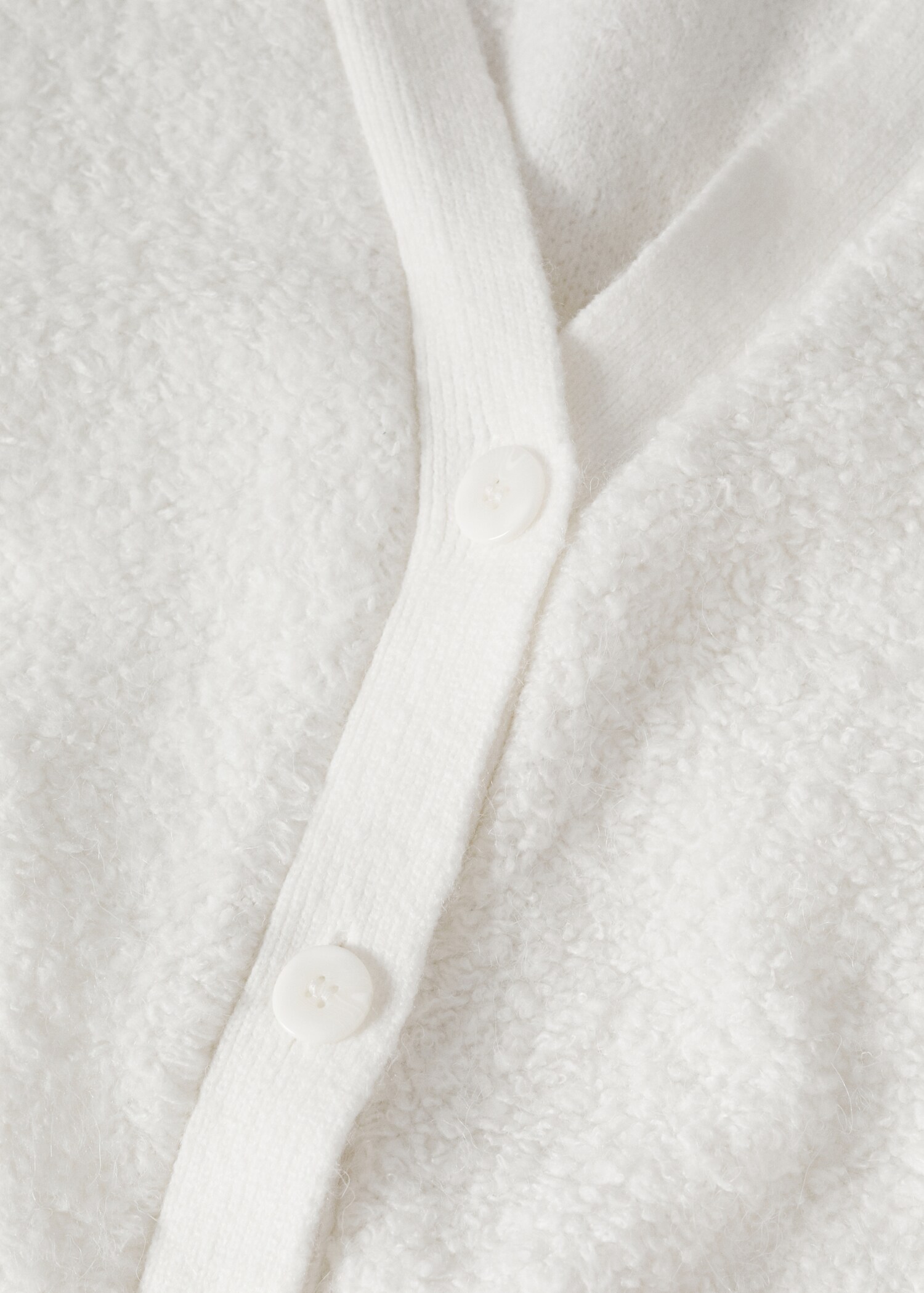 Bouclé-knit cardigan - Details of the article 8