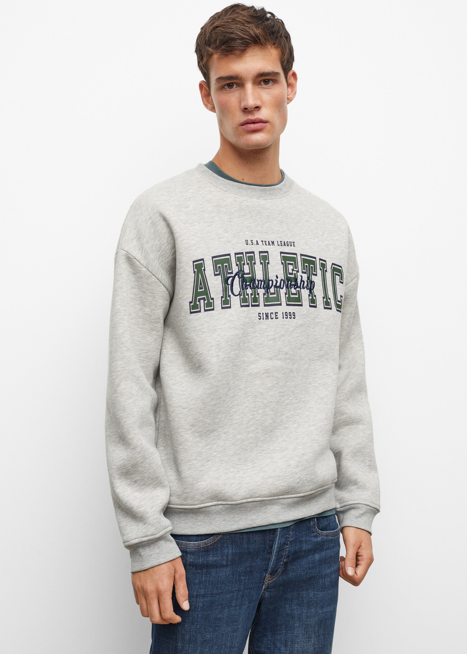 Message cotton sweatshirt - Medium plane