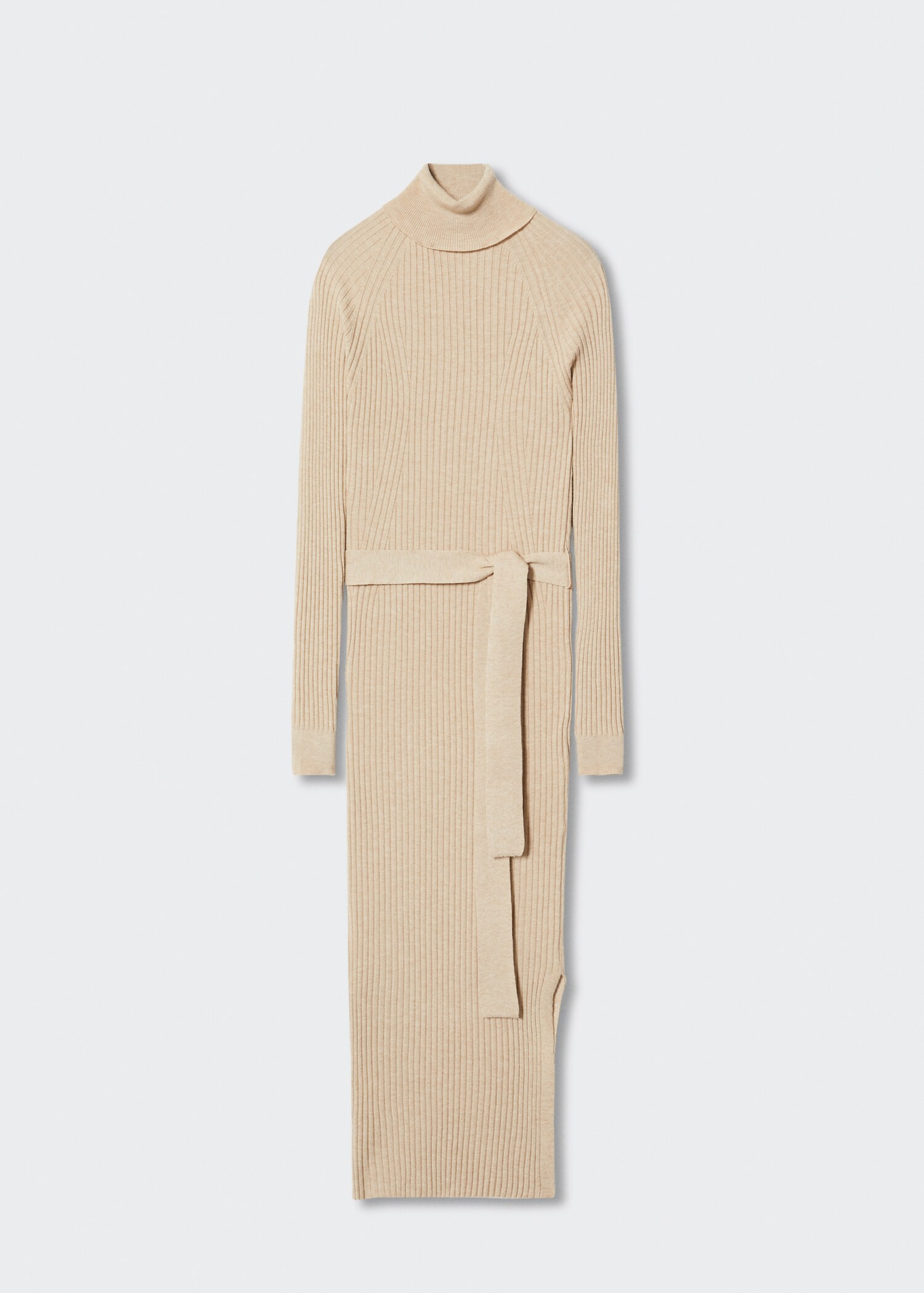 Ribbed turtleneck dress  - Article without model