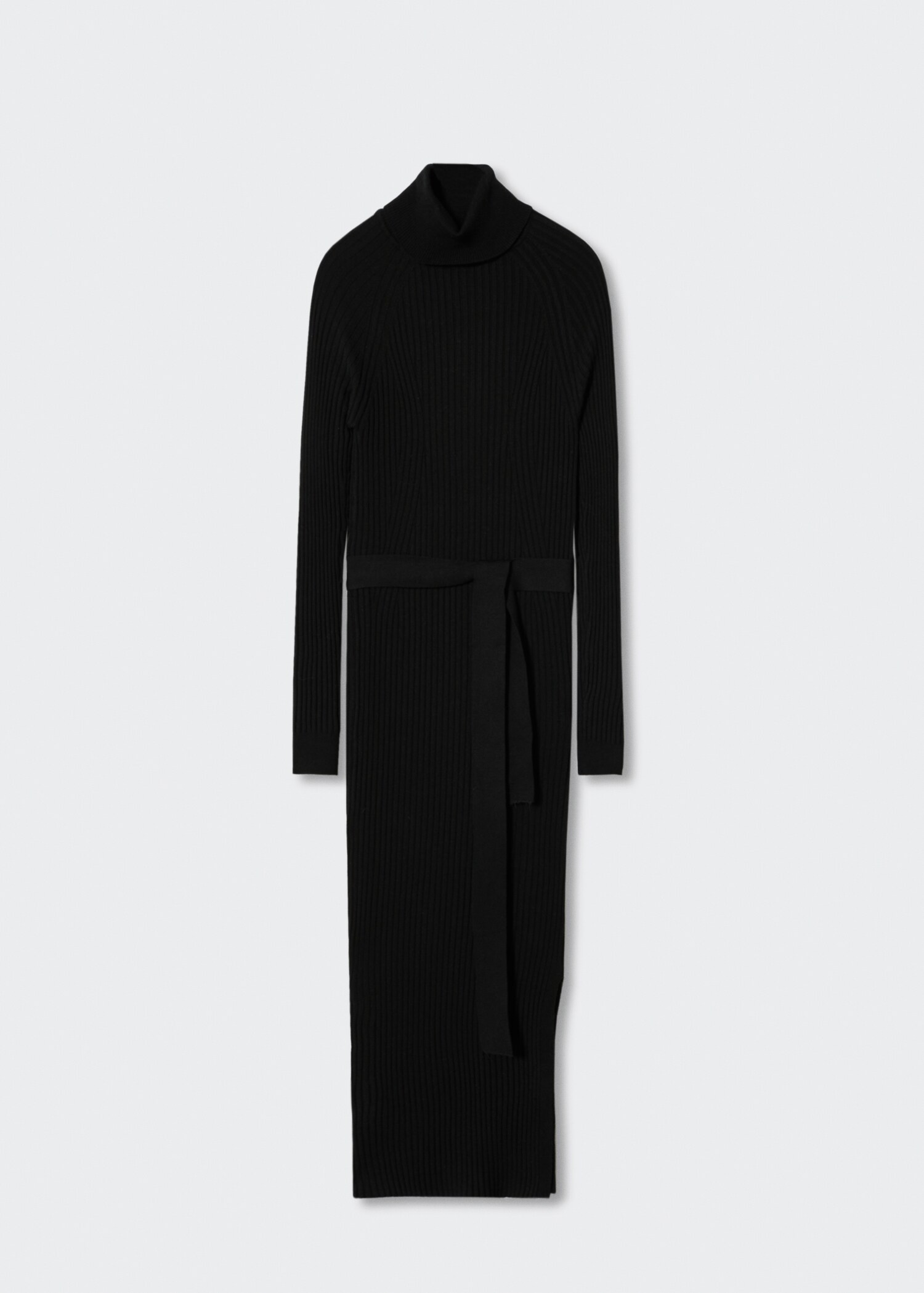 Ribbed turtleneck dress  - Article without model